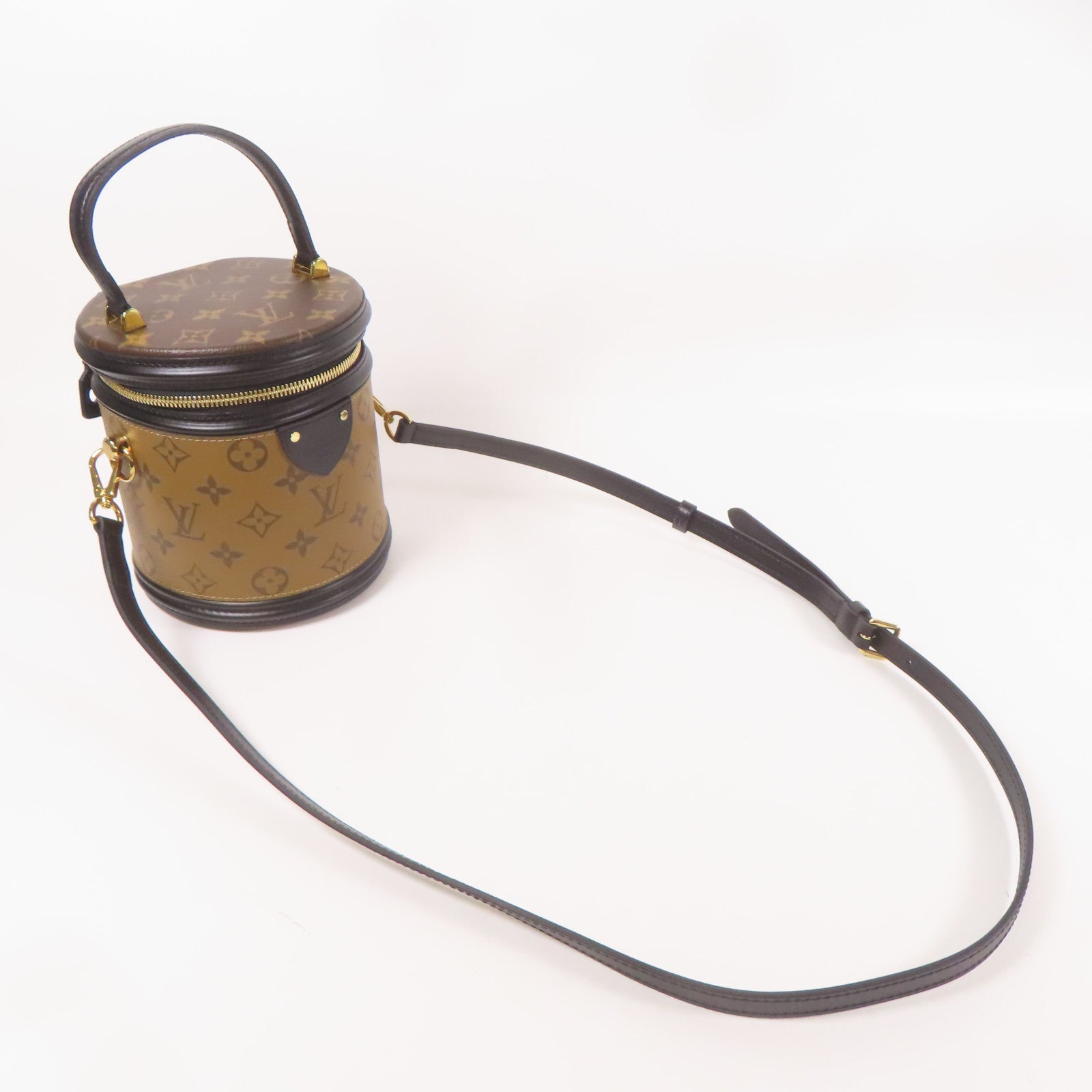 LOUIS VUITTON 【激減優惠】Monogram Reverse Cannes金扣手挽肩背兩用袋