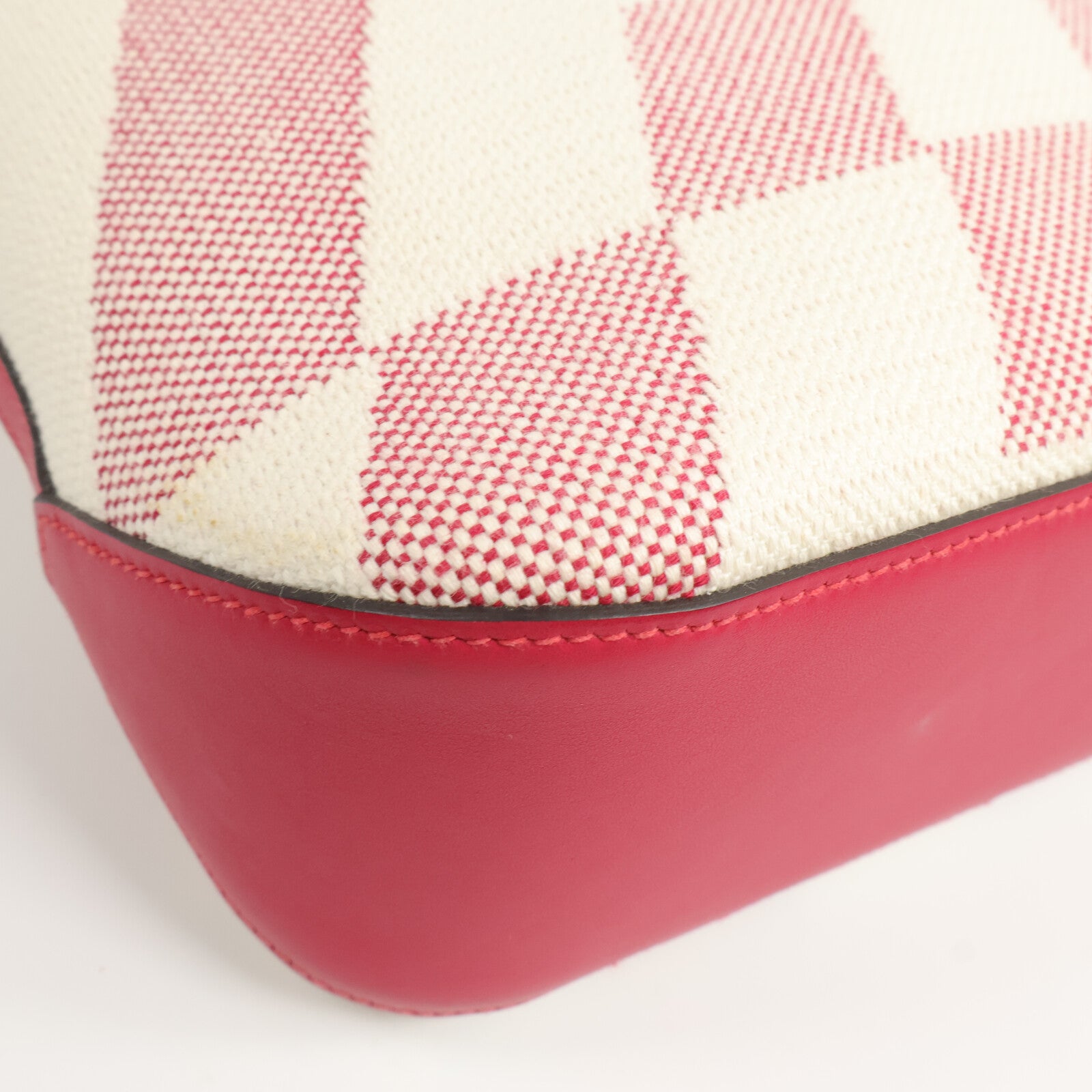 HERMES 帆布Cabas H En Biais 27手挽肩背兩用袋Framboise