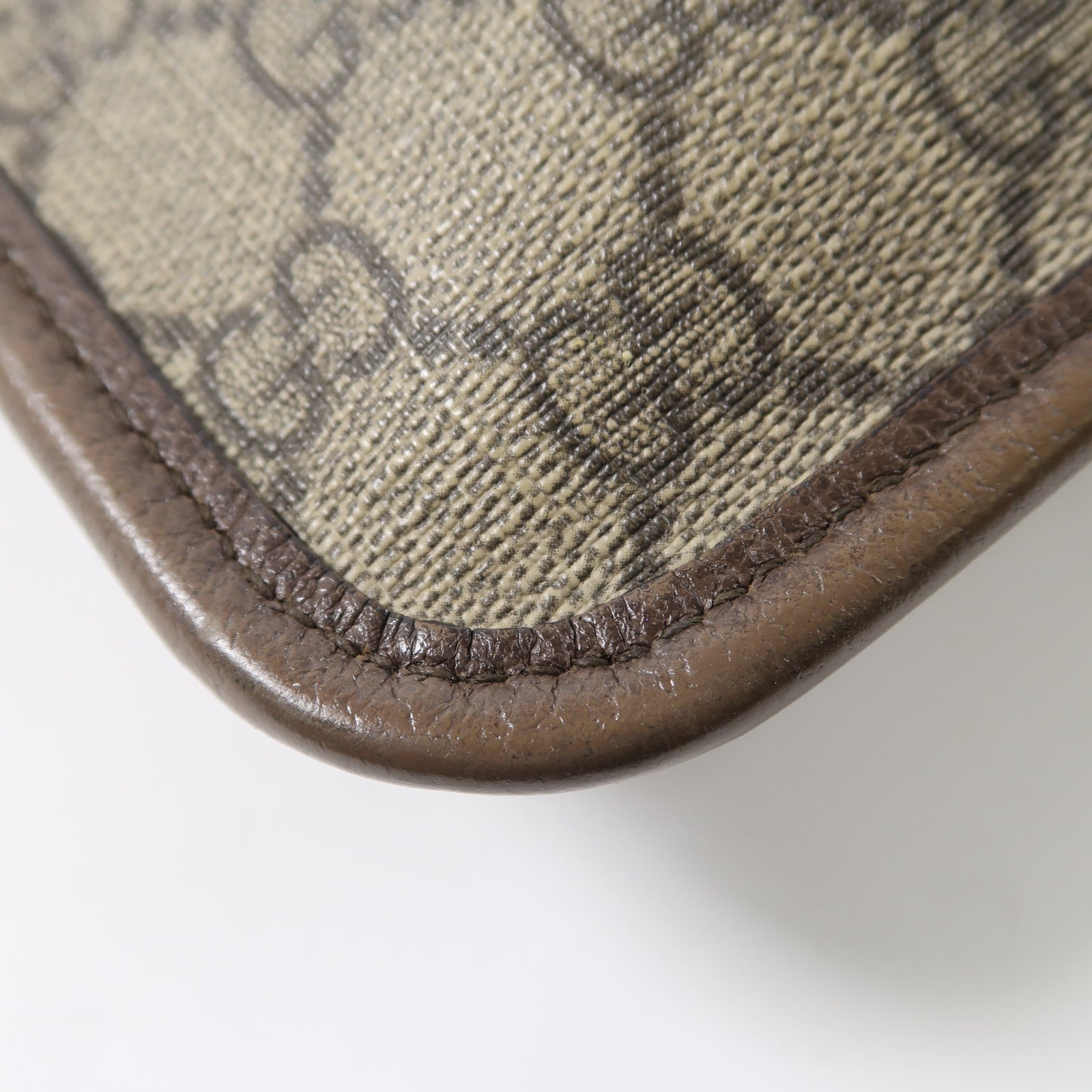 GUCCI 塗層帆布Neo Vintage GG Supreme金扣腰包啡色
