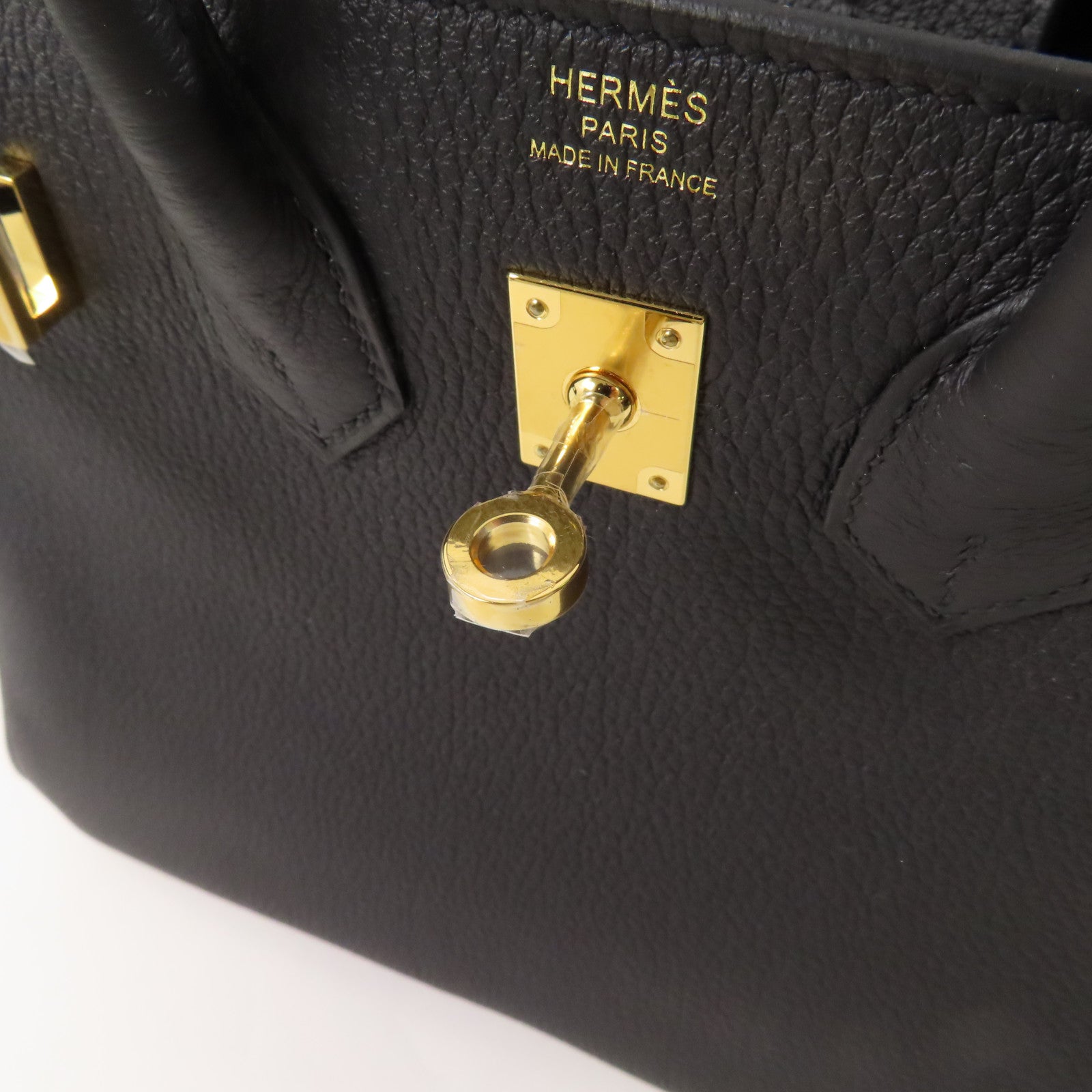 HERMES 【激減優惠】Togo皮革Birkin 25金扣手挽袋Noir