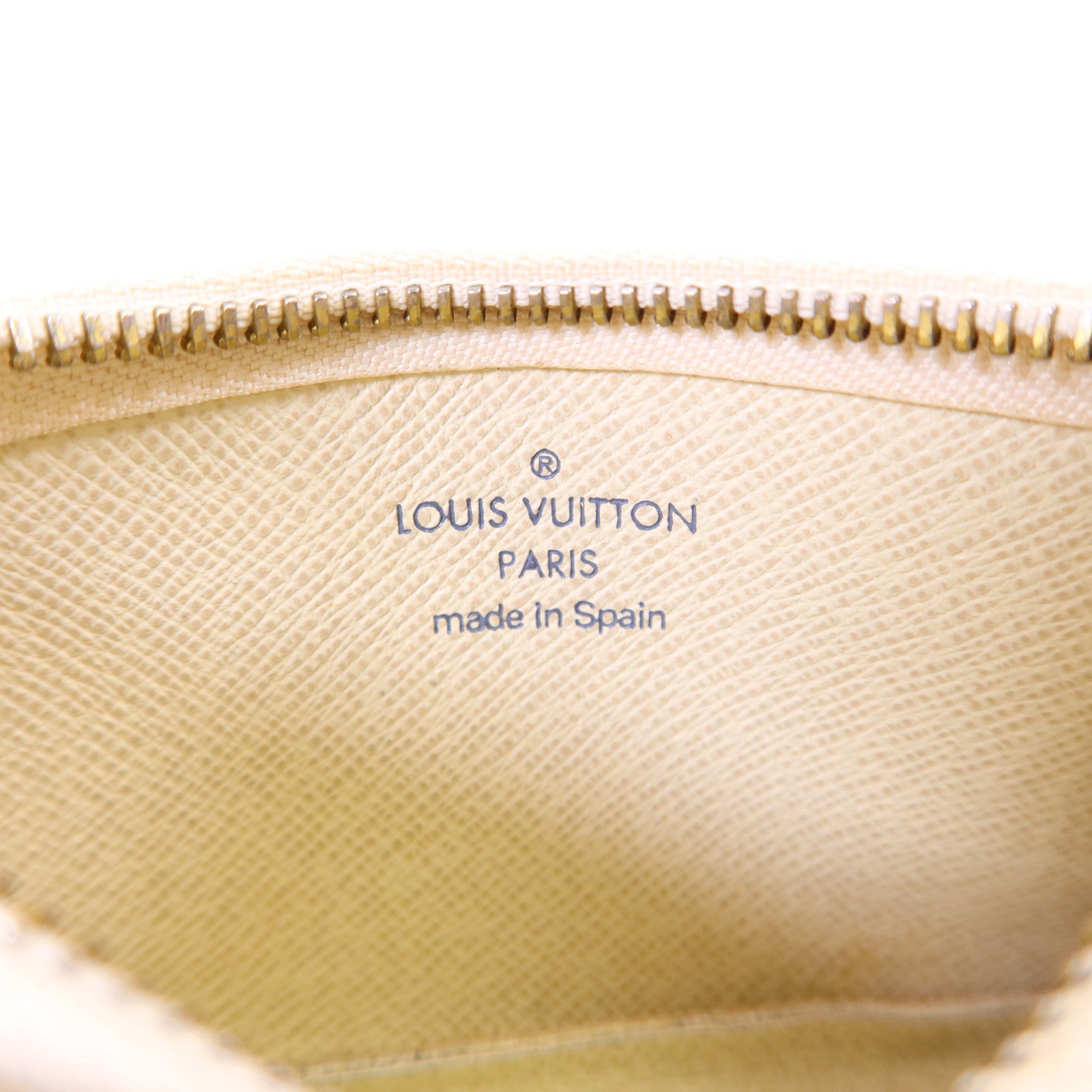 LOUIS VUITTON Damier Azur Pochette Cle金扣零錢包