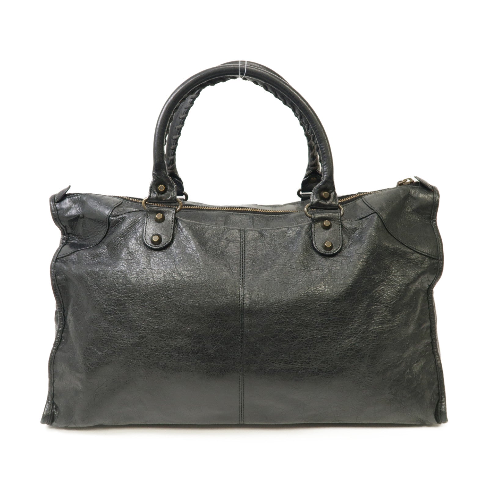 BALENCIAGA 【激減優惠】牛皮皮革The Work金扣肩背袋黒色