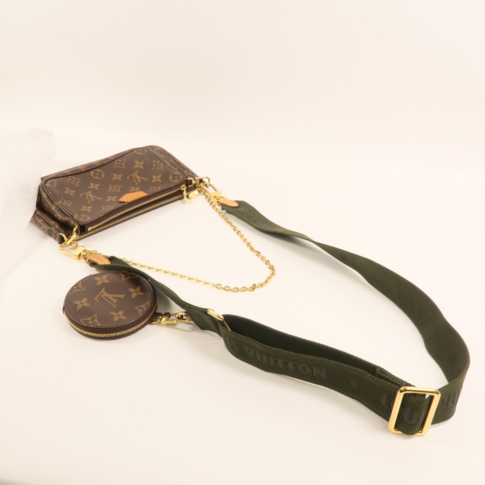 LOUIS VUITTON Monogram Multi Pochette Accessoires金扣肩背袋