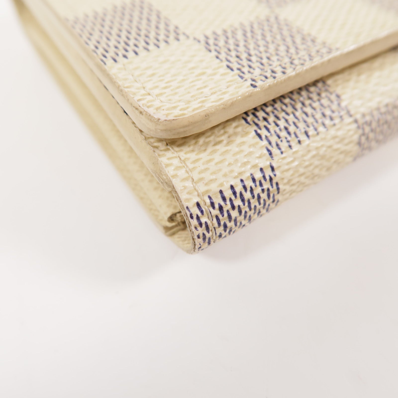 LOUIS VUITTON 【激減優惠】Damier Azur Portefeuille Tresor金扣錢包