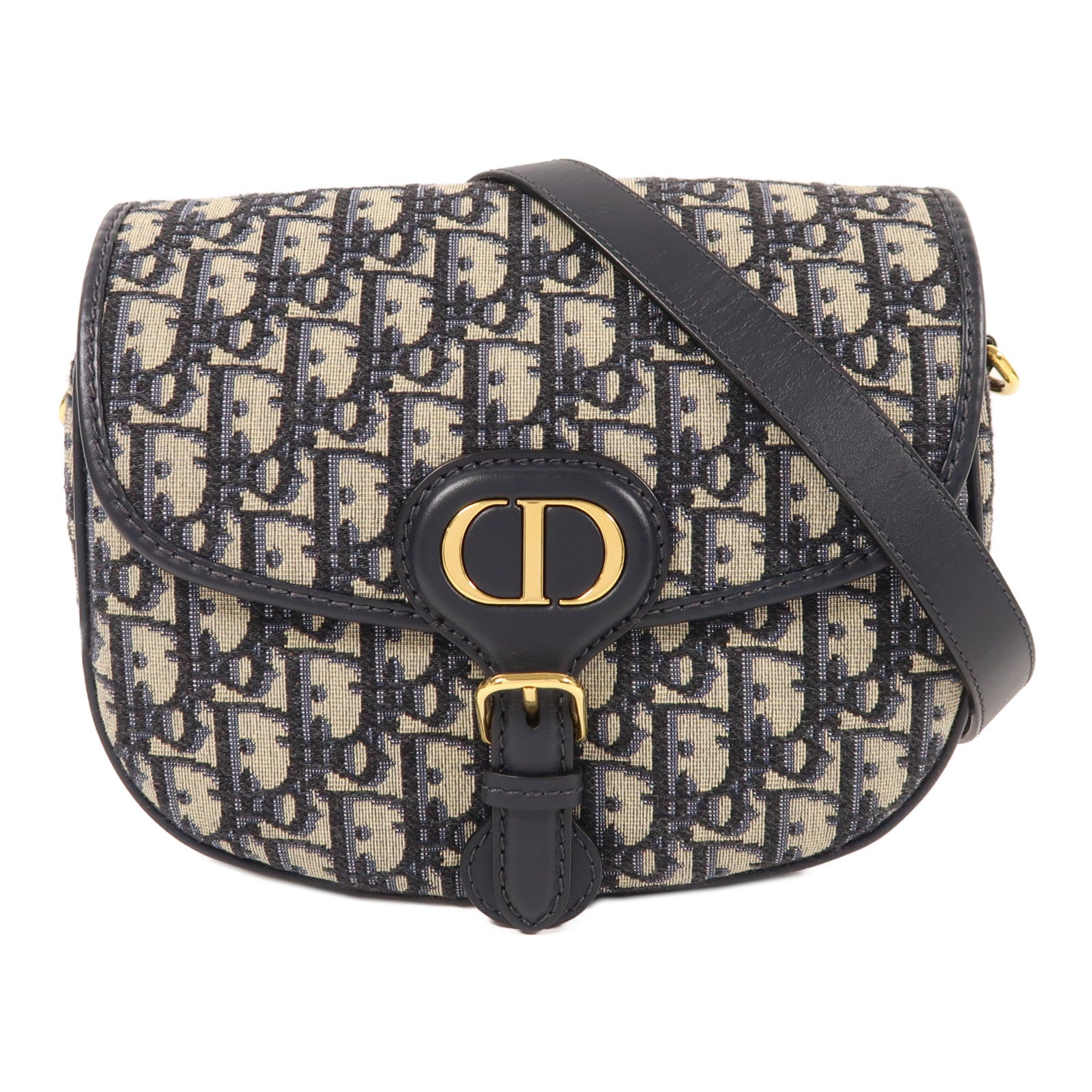Dior 帆布Bobby Medium金扣肩背袋