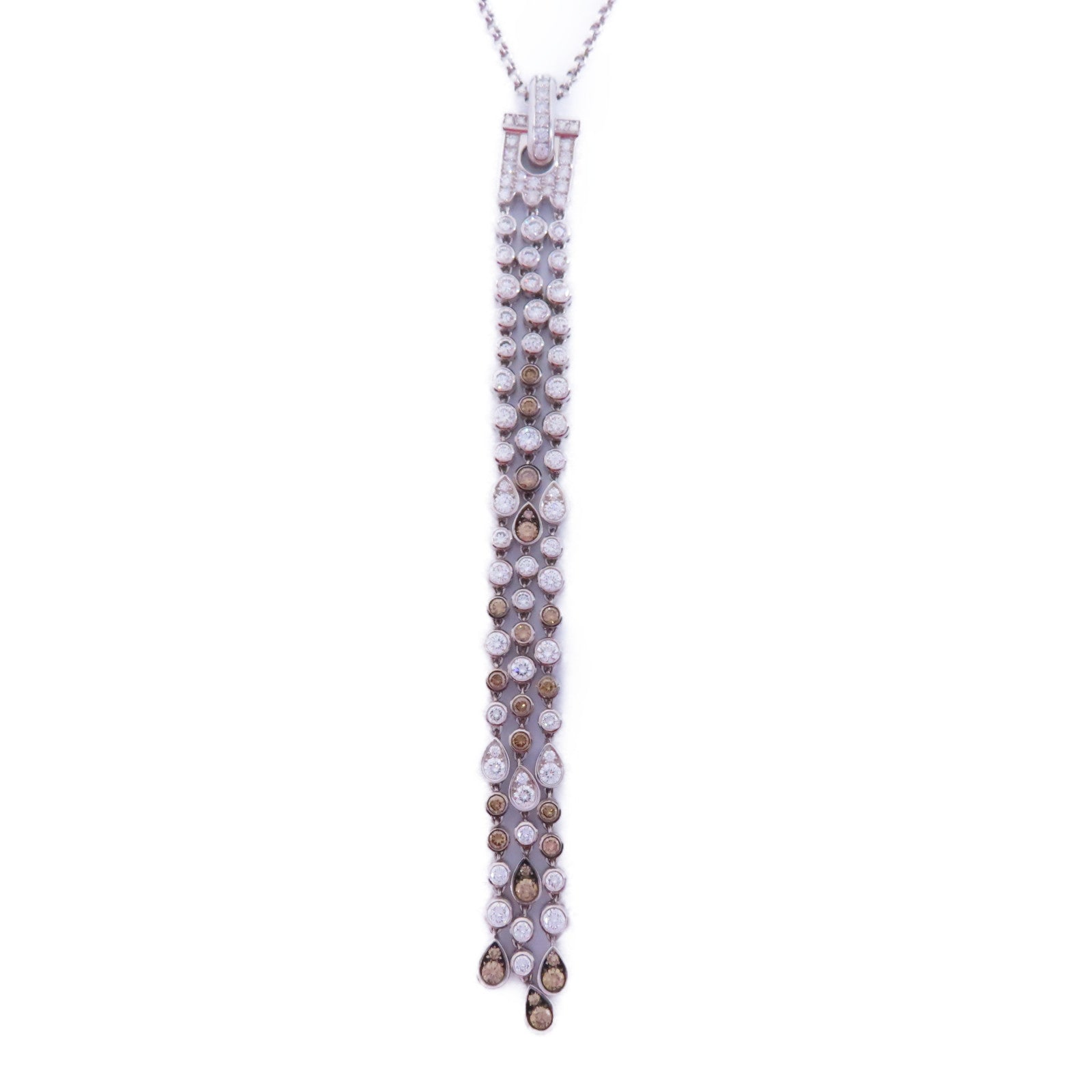 Chopard 18K白金Diamond Necklace 3.19ct鑽石項鍊