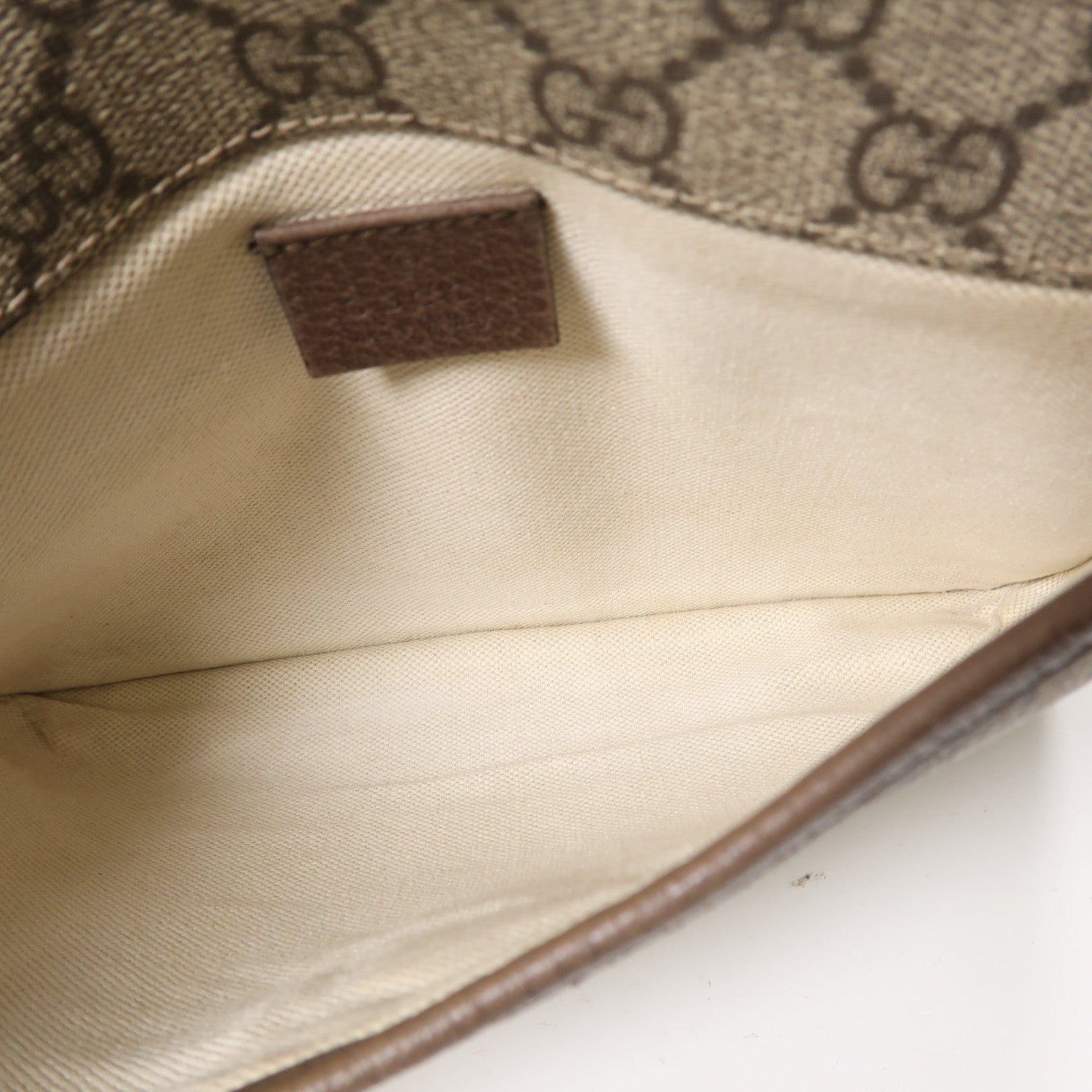 GUCCI 塗層帆布Neo Vintage GG Supreme金扣腰包啡色