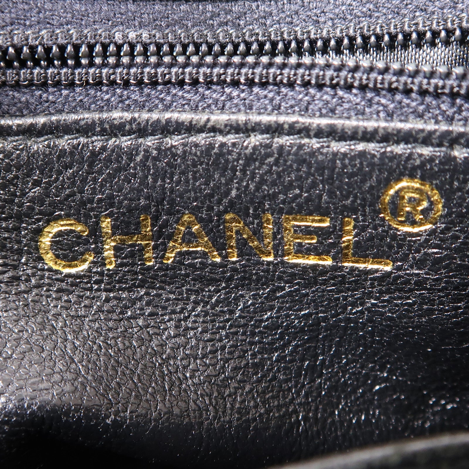 CHANEL 羊皮皮革Vintage Hand Bag金扣手挽袋