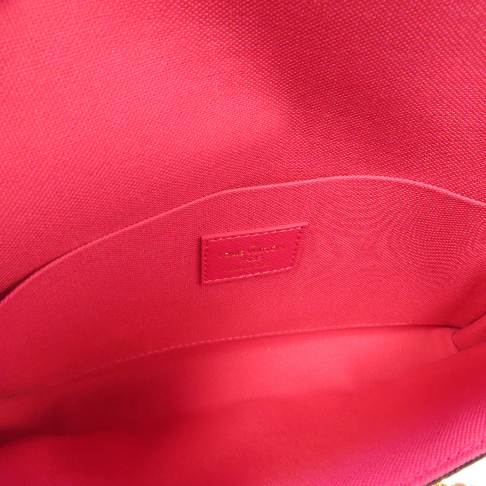 LOUIS VUITTON Monogram Felicie Pochette金扣鏈帶肩背袋啡色