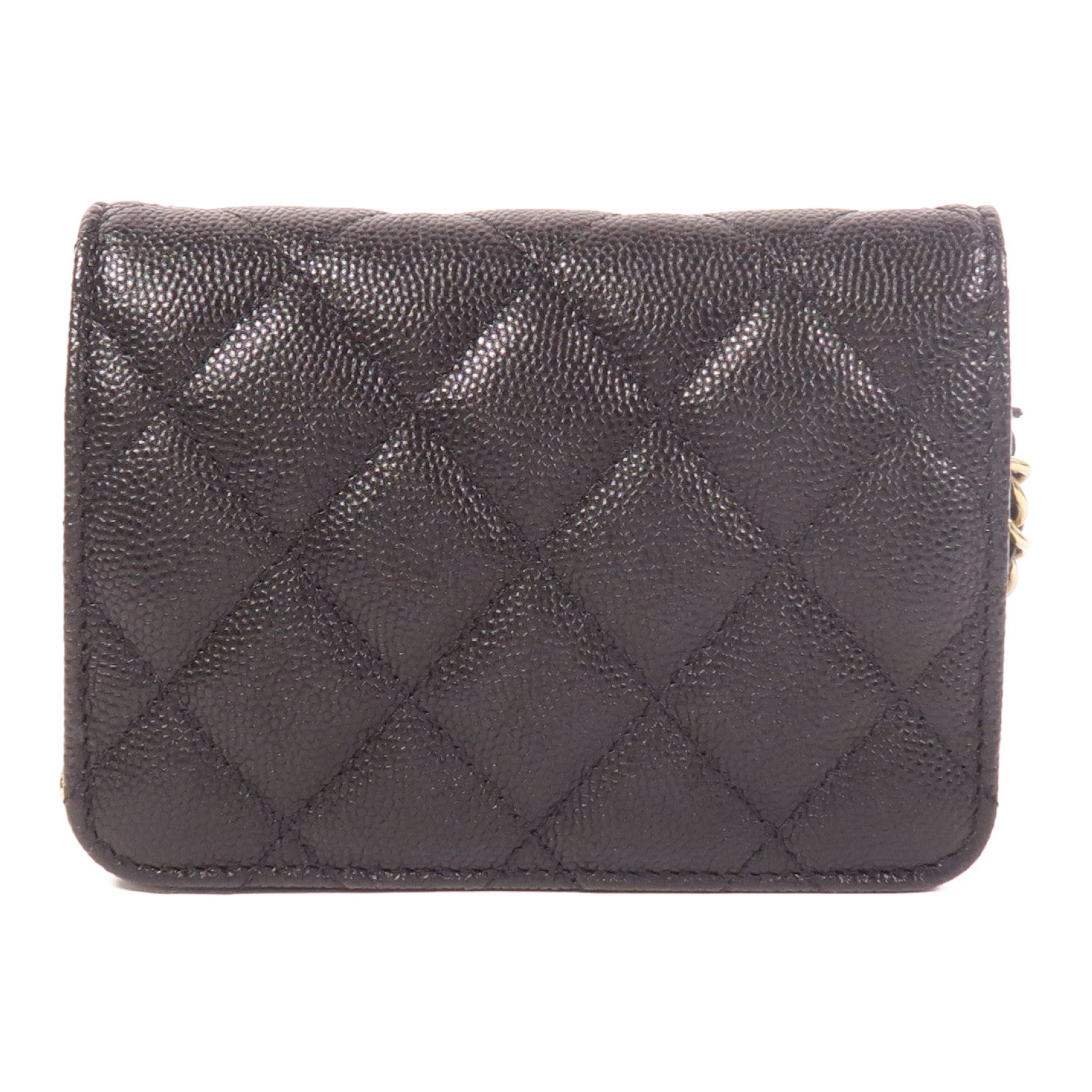 CHANEL 牛皮皮革Chain Shoulder金扣鏈帶肩背袋