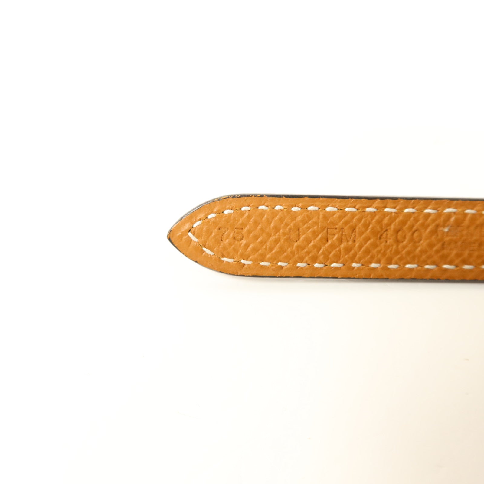 HERMES Swift/Epsom皮革Ancre Belt皮帶Noir/Gold