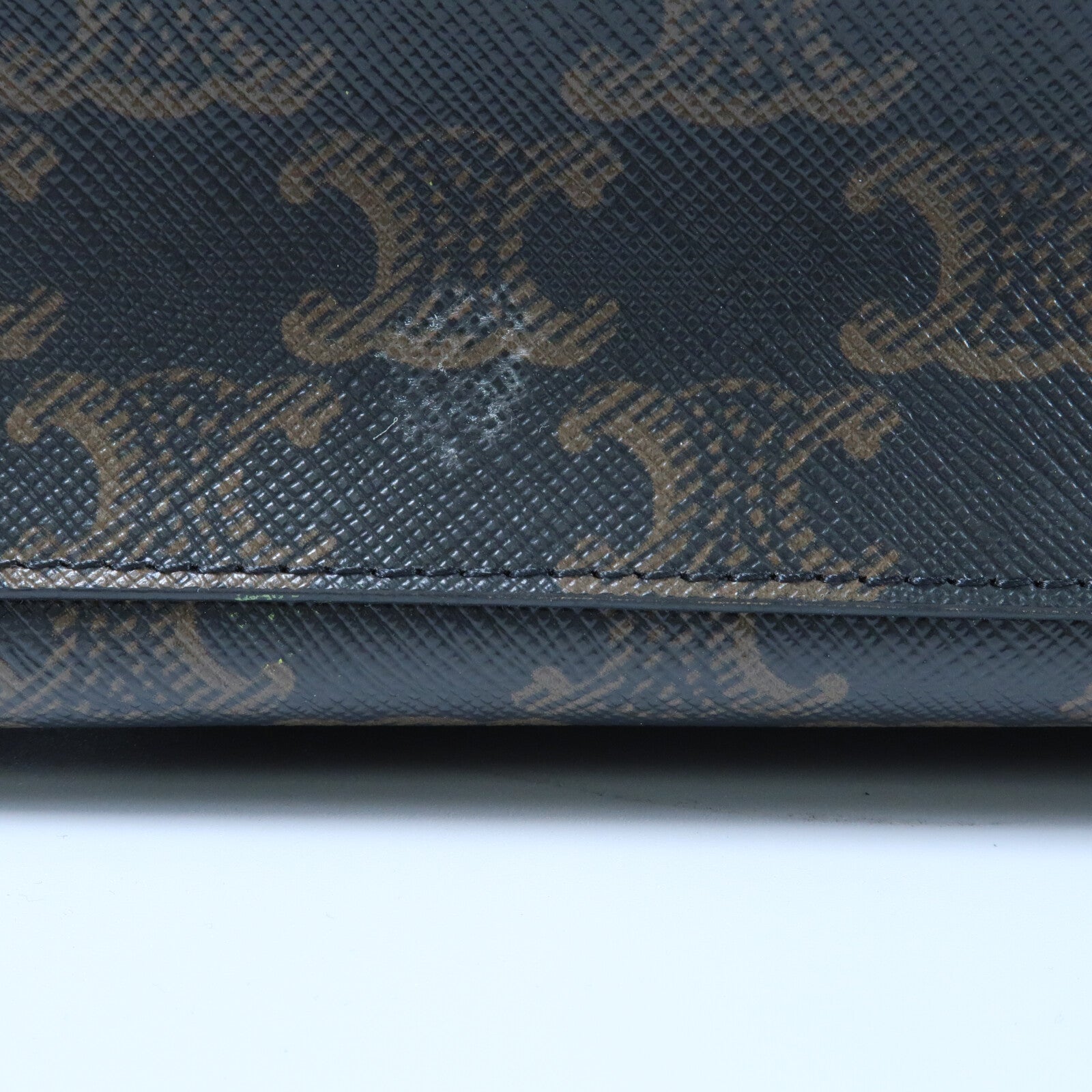 CELINE 塗層帆布Triomphe Cabas Vertical手挽肩背兩用袋