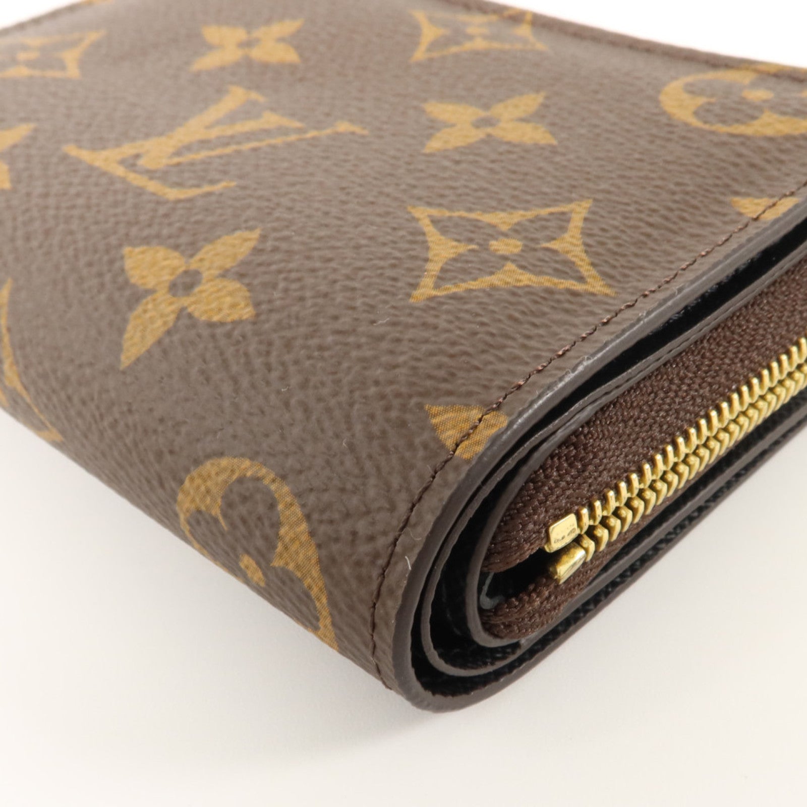 LOUIS VUITTON Monogram Reverse Lou金扣錢包