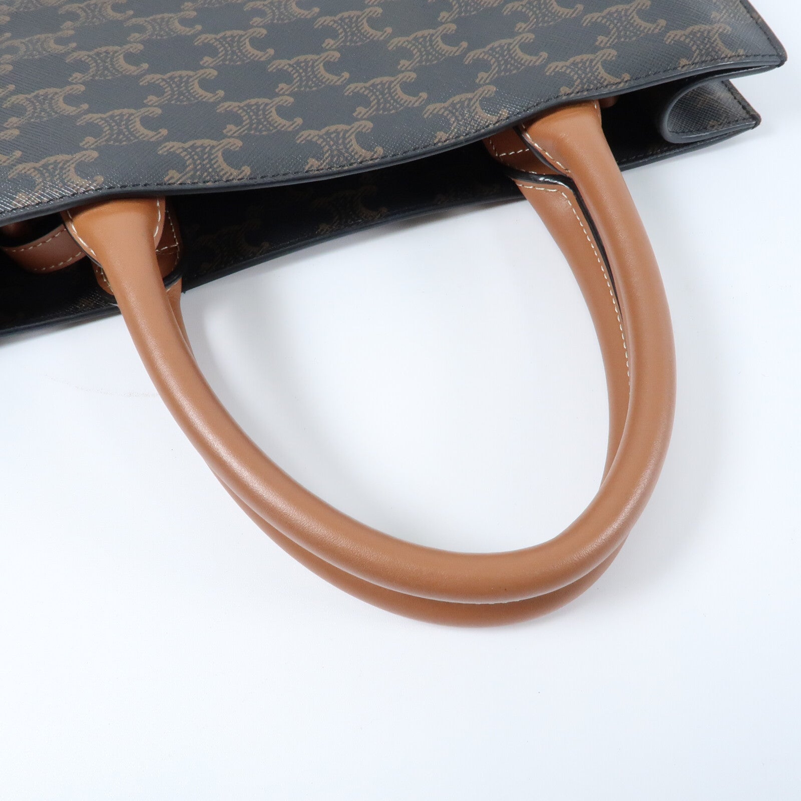 CELINE 塗層帆布Triomphe Cabas Vertical手挽肩背兩用袋