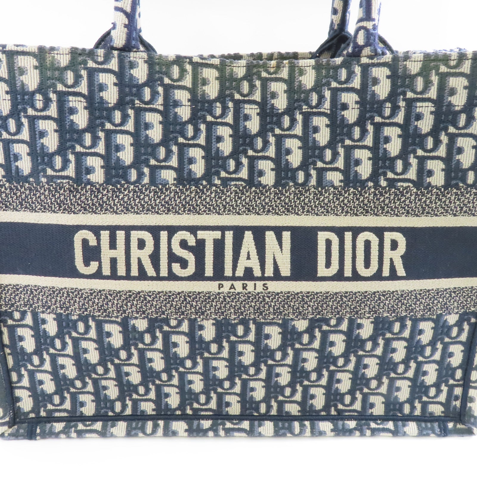 Dior 帆布Book Tote Medium手挽袋藍色