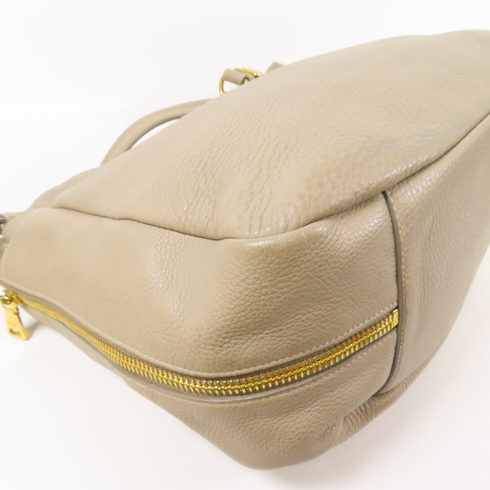 PRADA 皮革Vittelo Daino金扣肩背袋