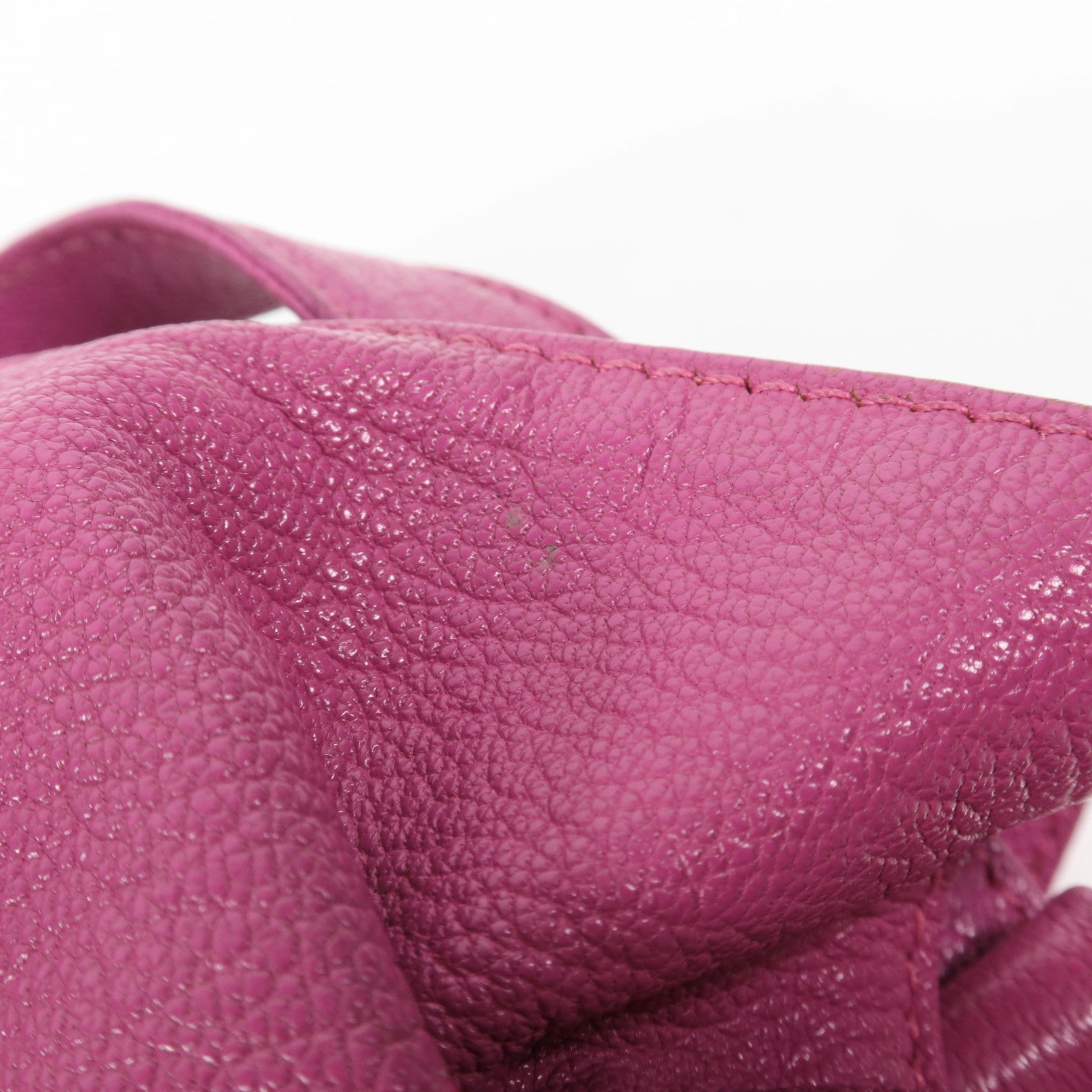 LOEWE 牛皮皮革Shoulder Bag銀扣肩背袋