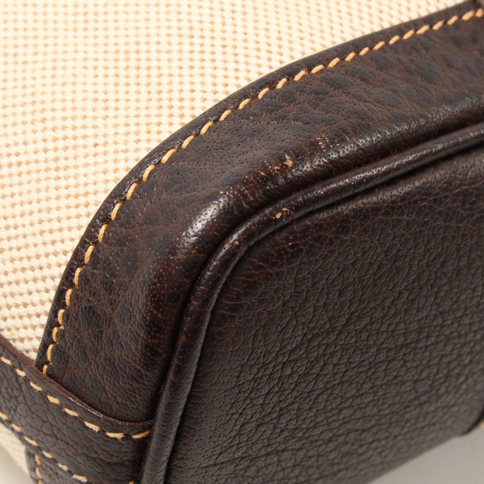 HERMES 帆布Garden File TPM手挽肩背兩用袋Beton