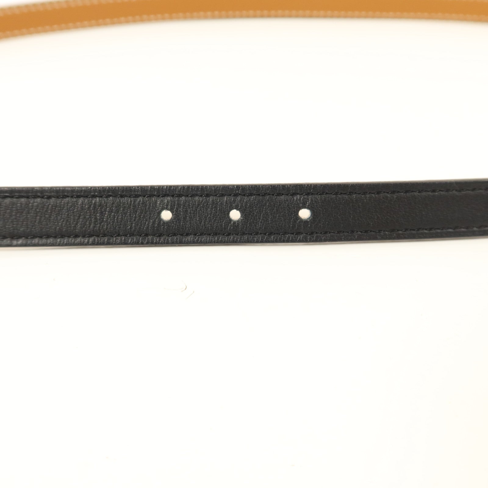 HERMES Swift/Epsom皮革Ancre Belt皮帶Noir/Gold