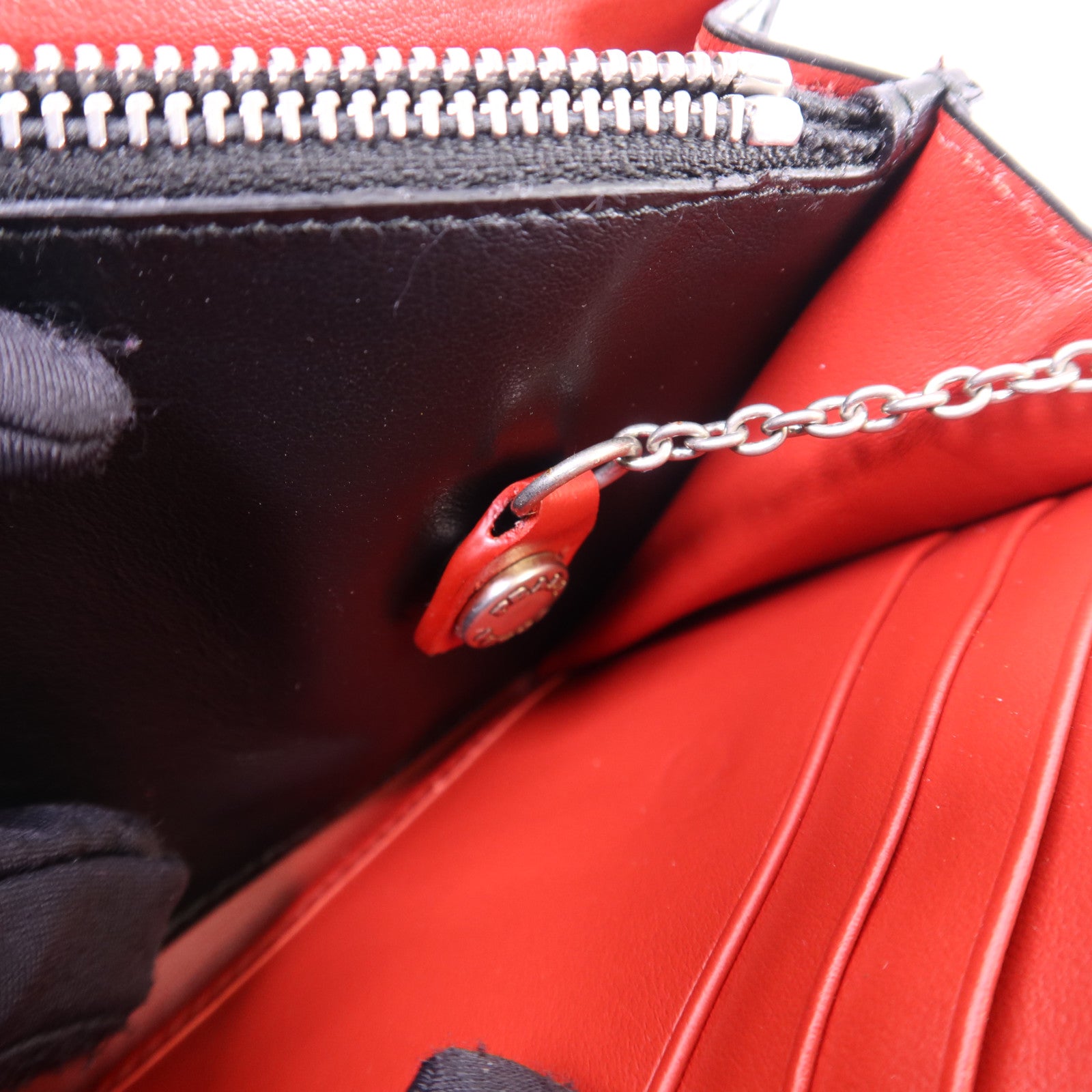 PRADA 牛皮皮革Spazzolato Long Wallet銀扣長錢包1MN037