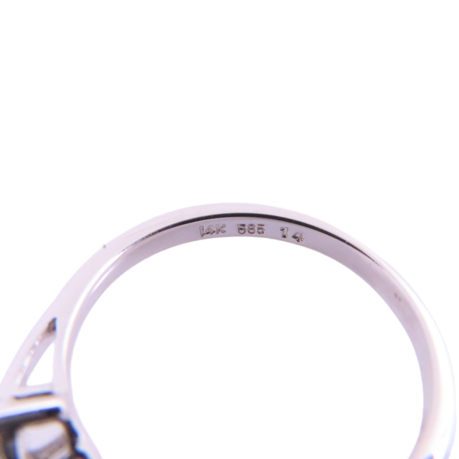 JEWELRY 【激減優惠】14K白金/鑽石Diamond Ring戒指US#6