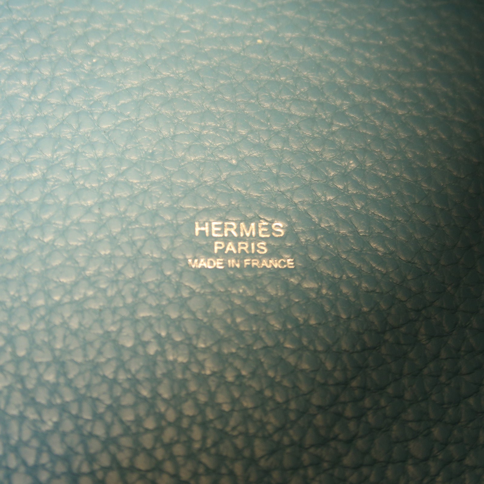 HERMES 【激減優惠】Clemence皮革Picotin Lock銀扣手挽袋藍色