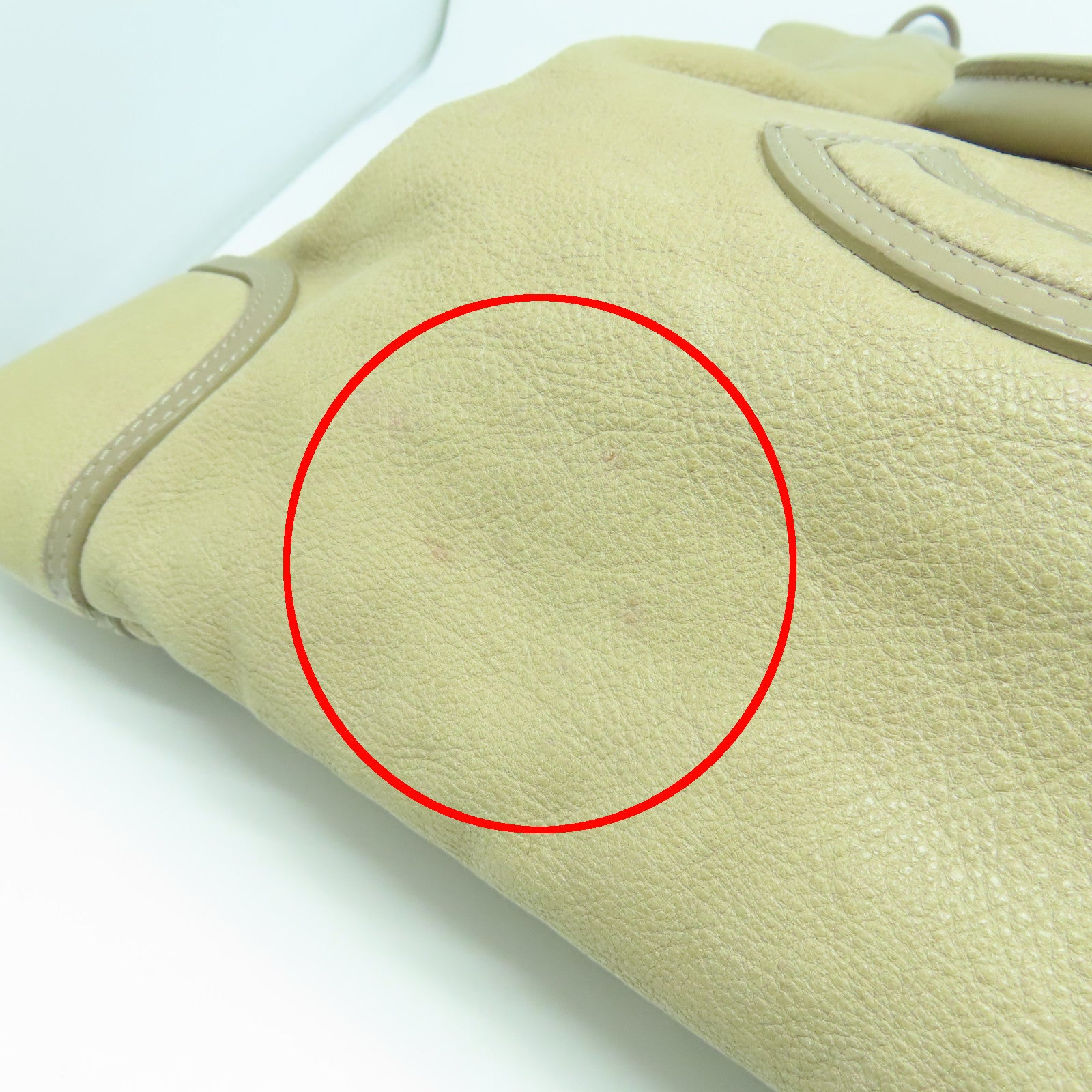CHANEL 【激減優惠】牛皮皮革Tote Bag銀扣手挽袋啡色