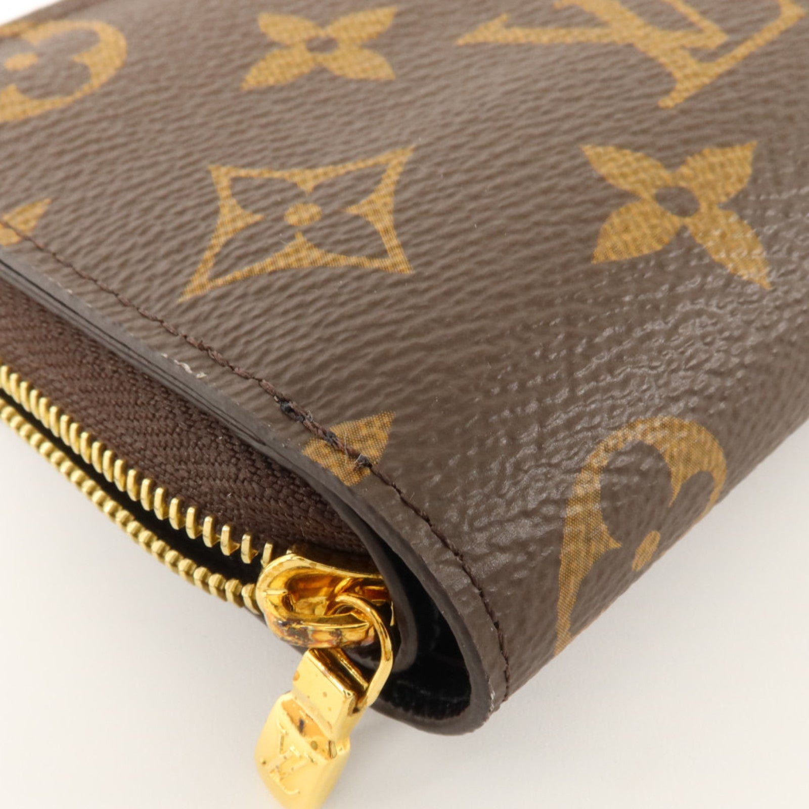LOUIS VUITTON Monogram Reverse Lou金扣錢包