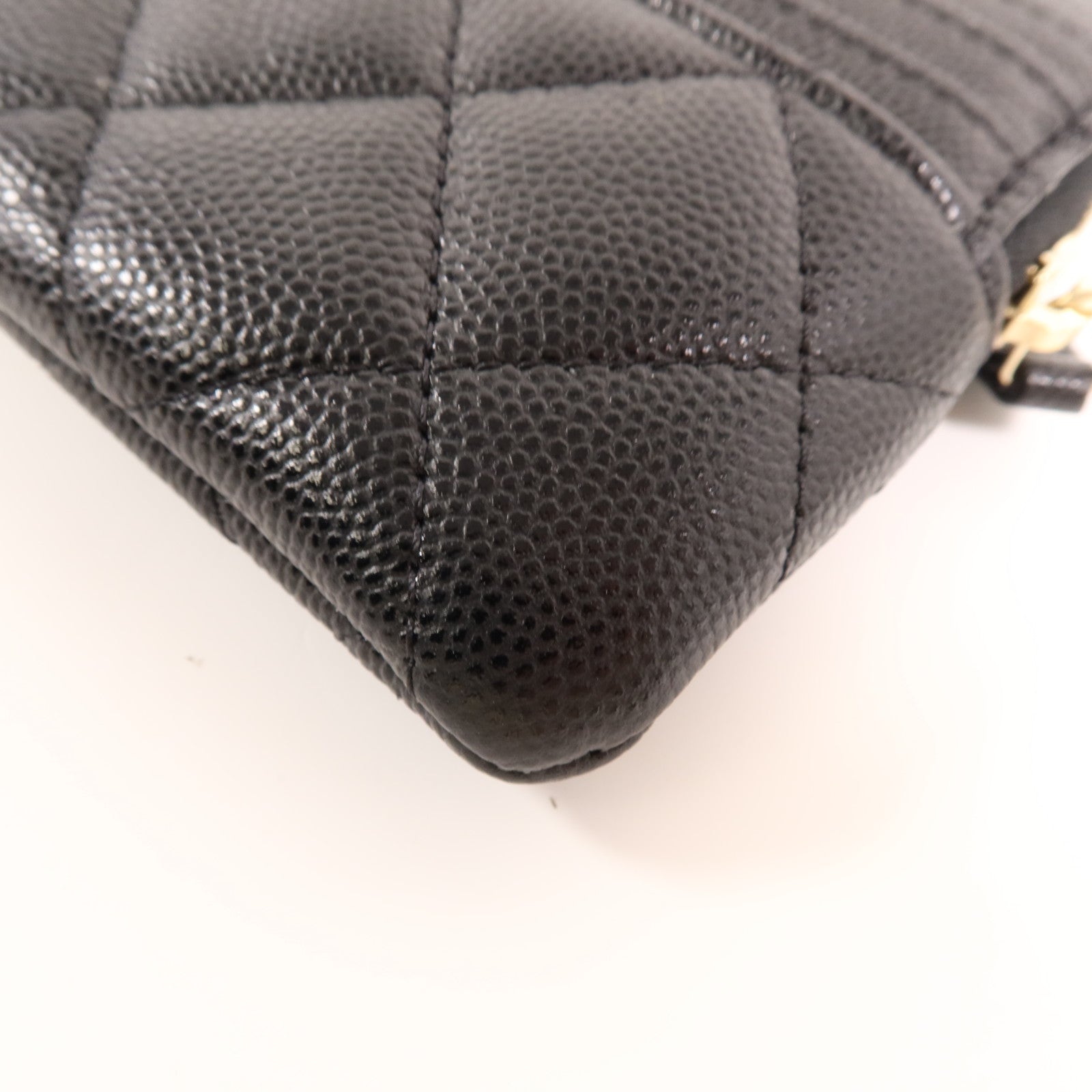 CHANEL 牛皮皮革Wallet金扣錢包