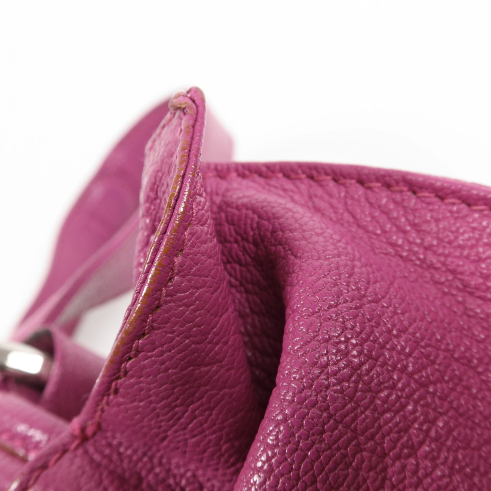 LOEWE 牛皮皮革Shoulder Bag銀扣肩背袋