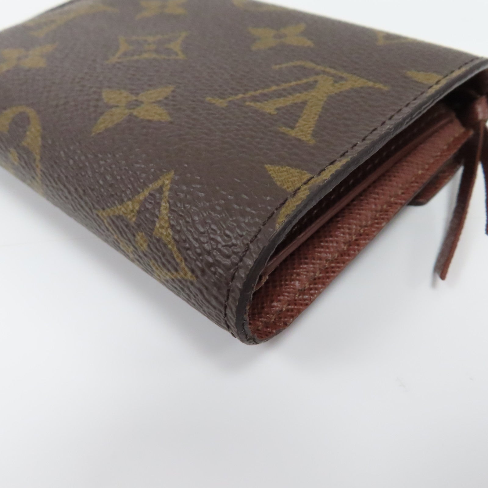 LOUIS VUITTON Monogram Victorine Wallet金扣啪鈕錢包啡色