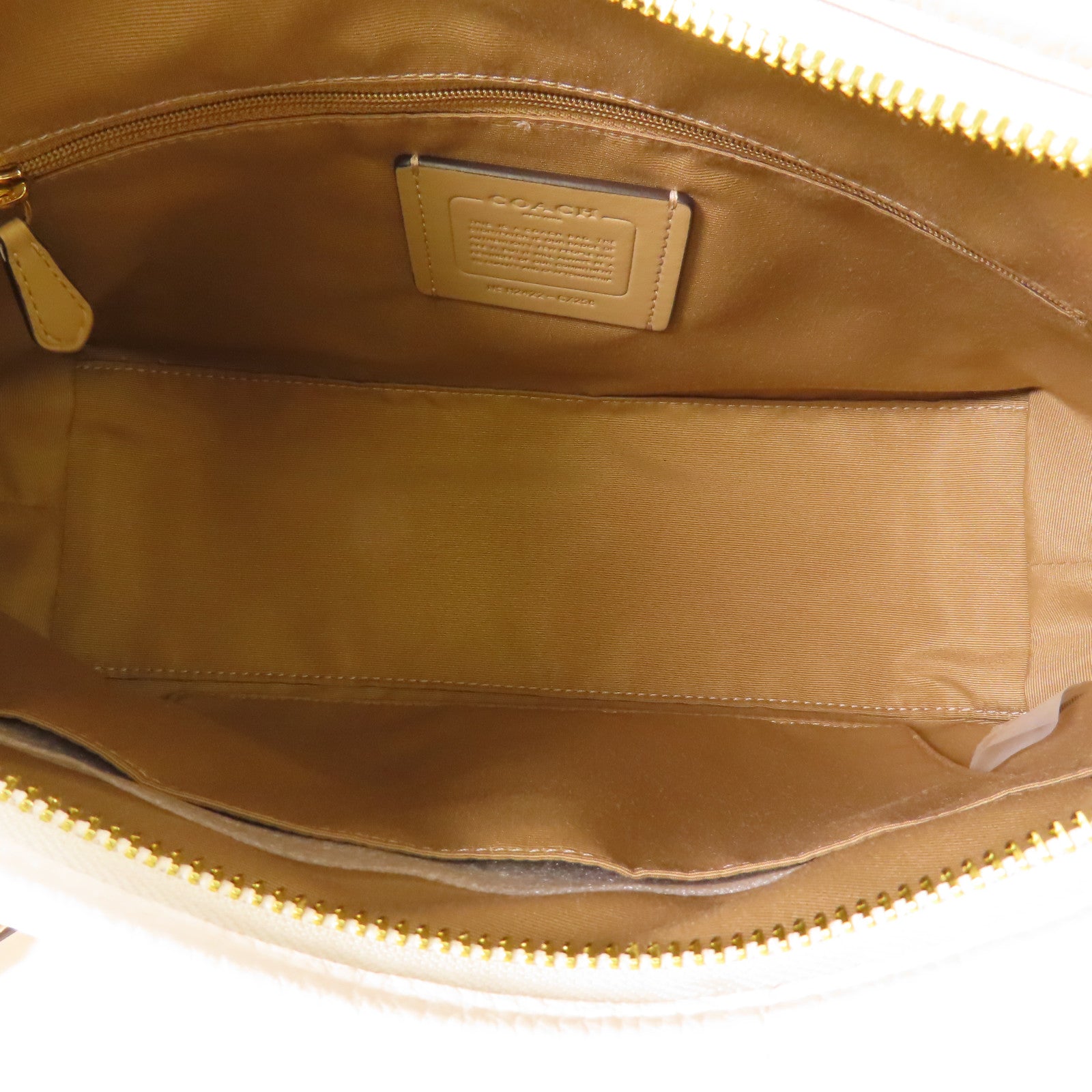 COACH 牛皮皮革2 Way Shoulder金扣手挽肩背兩用袋