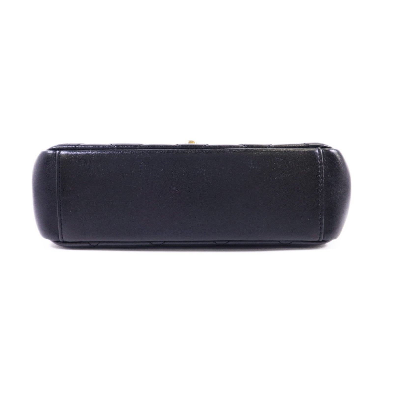 CHANEL 羊皮皮革Matelasse Mini Flap金扣鏈帶肩背袋