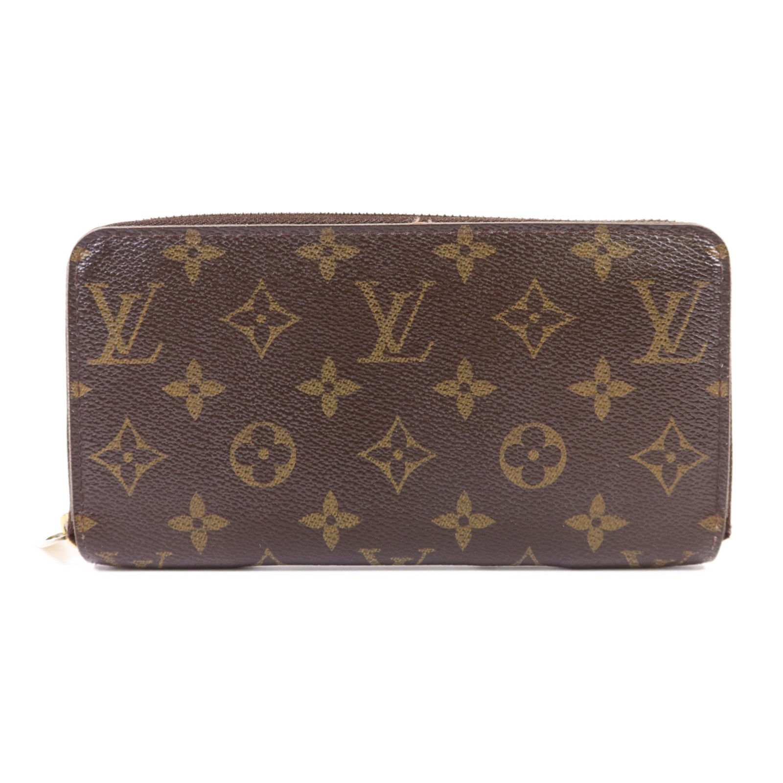 LOUIS VUITTON Monogram Zipper Long Wallet金扣長錢包M60017