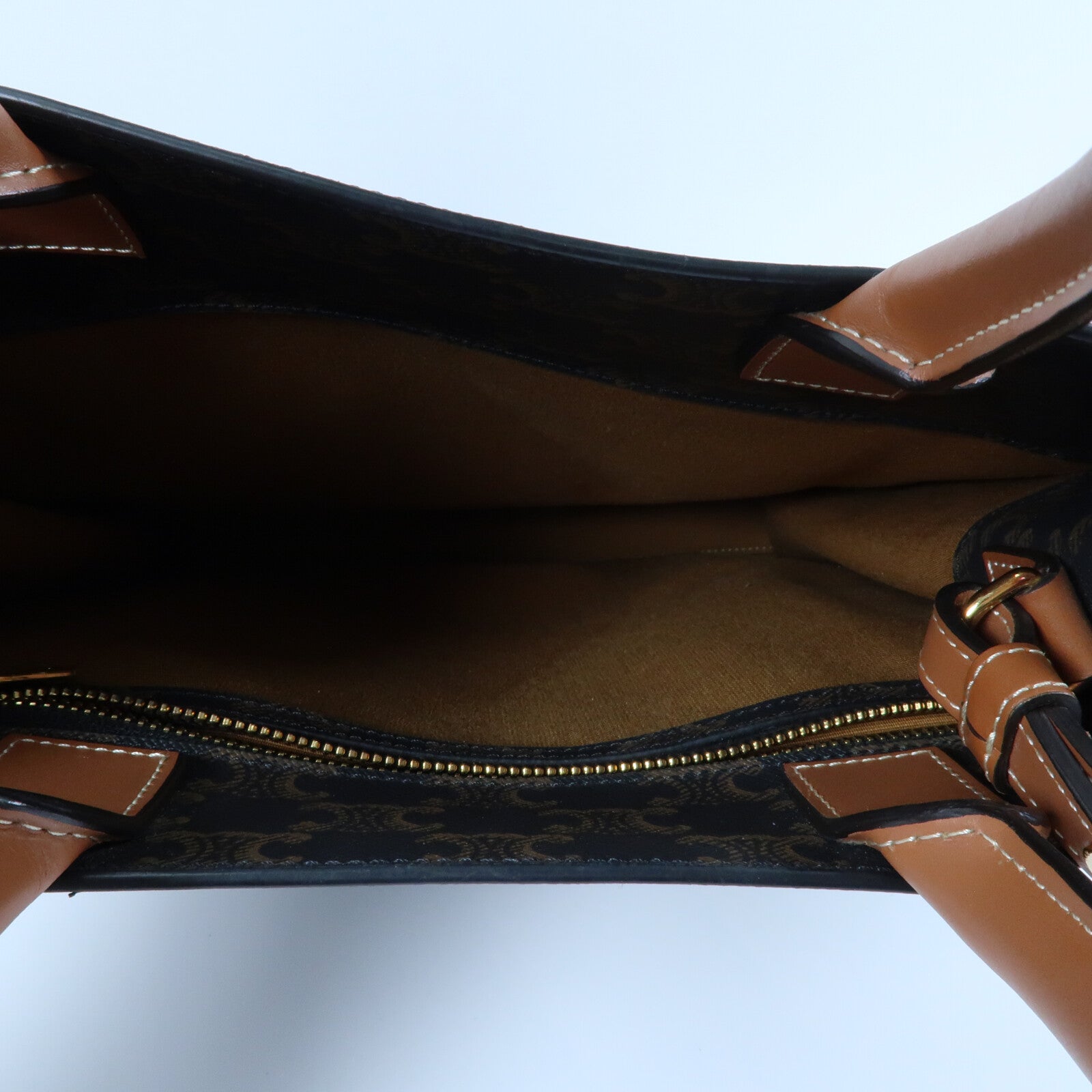 CELINE 塗層帆布Triomphe Cabas Vertical手挽肩背兩用袋