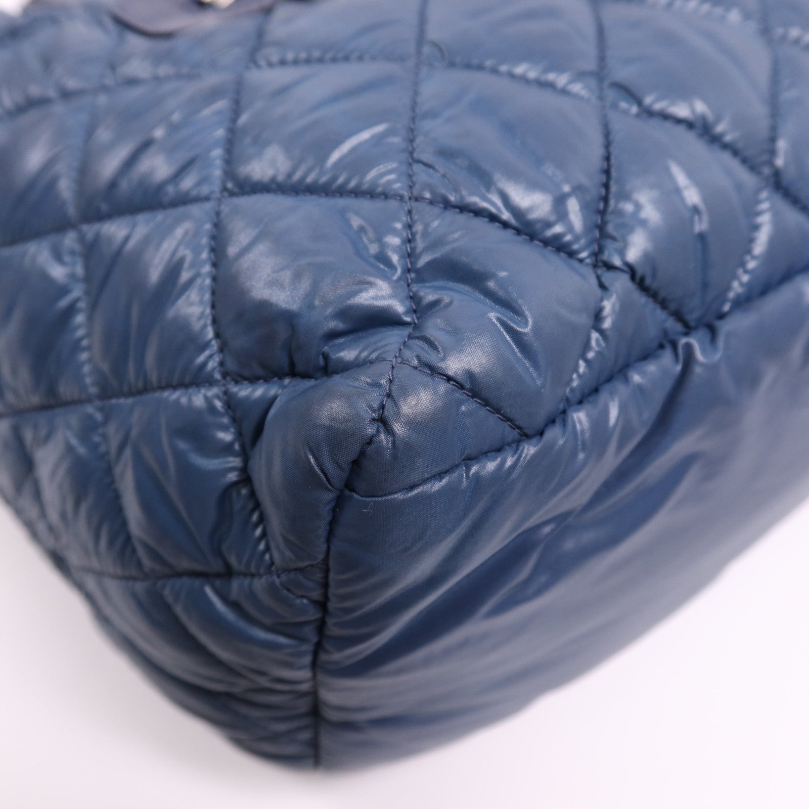 CHANEL 尼龍Coco Cocoon Small銀扣手挽袋