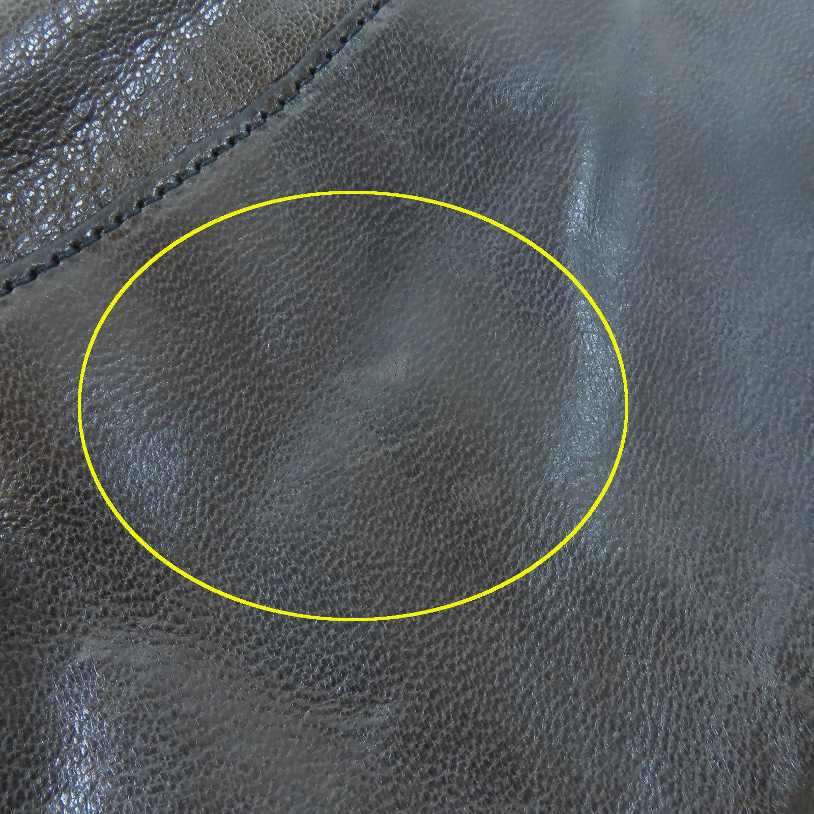 SAINT LAURENT 牛皮皮革Shoulder Bag銀扣鏈帶肩背袋啡色