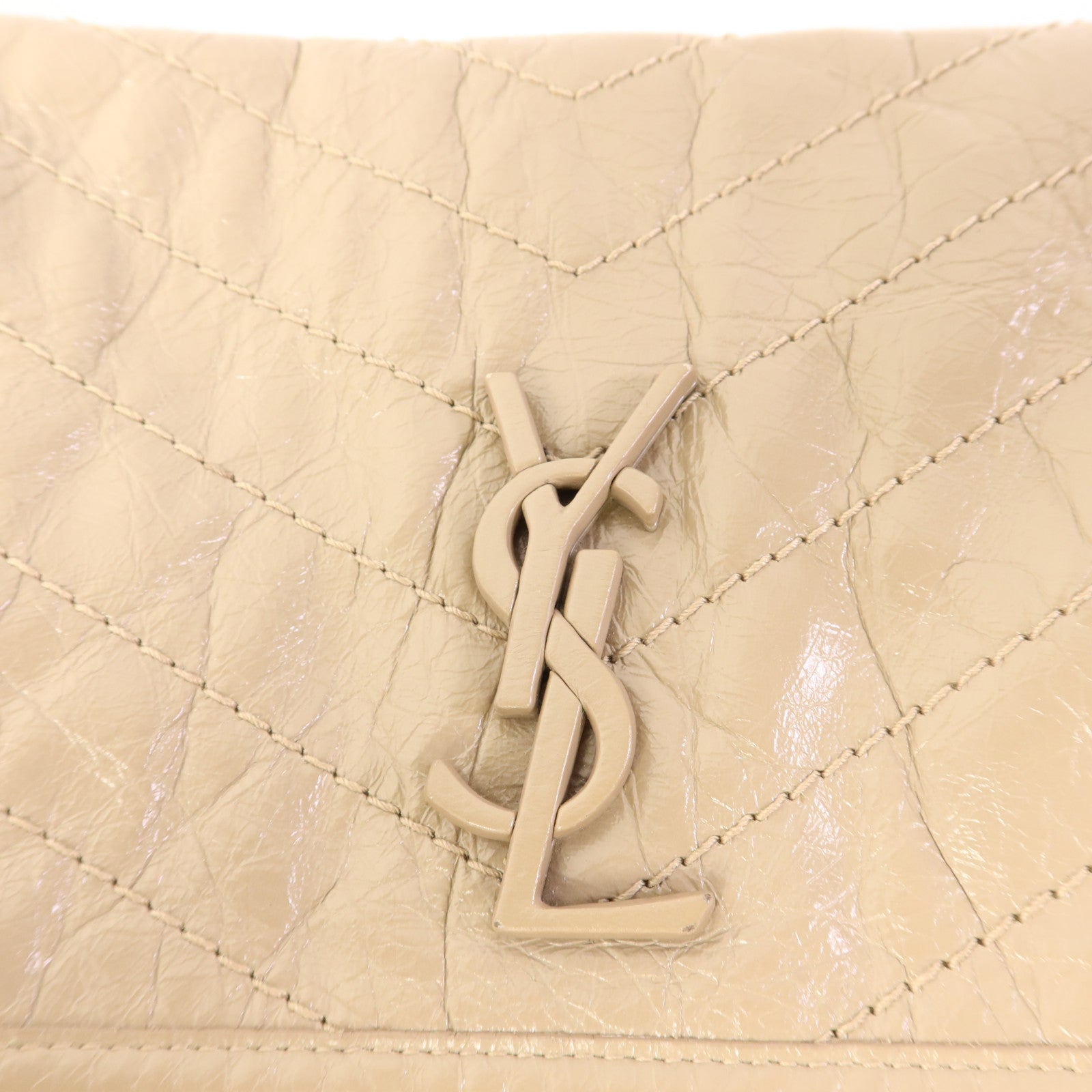 SAINT LAURENT 牛皮皮革Niki Medium銀扣鏈帶肩背袋