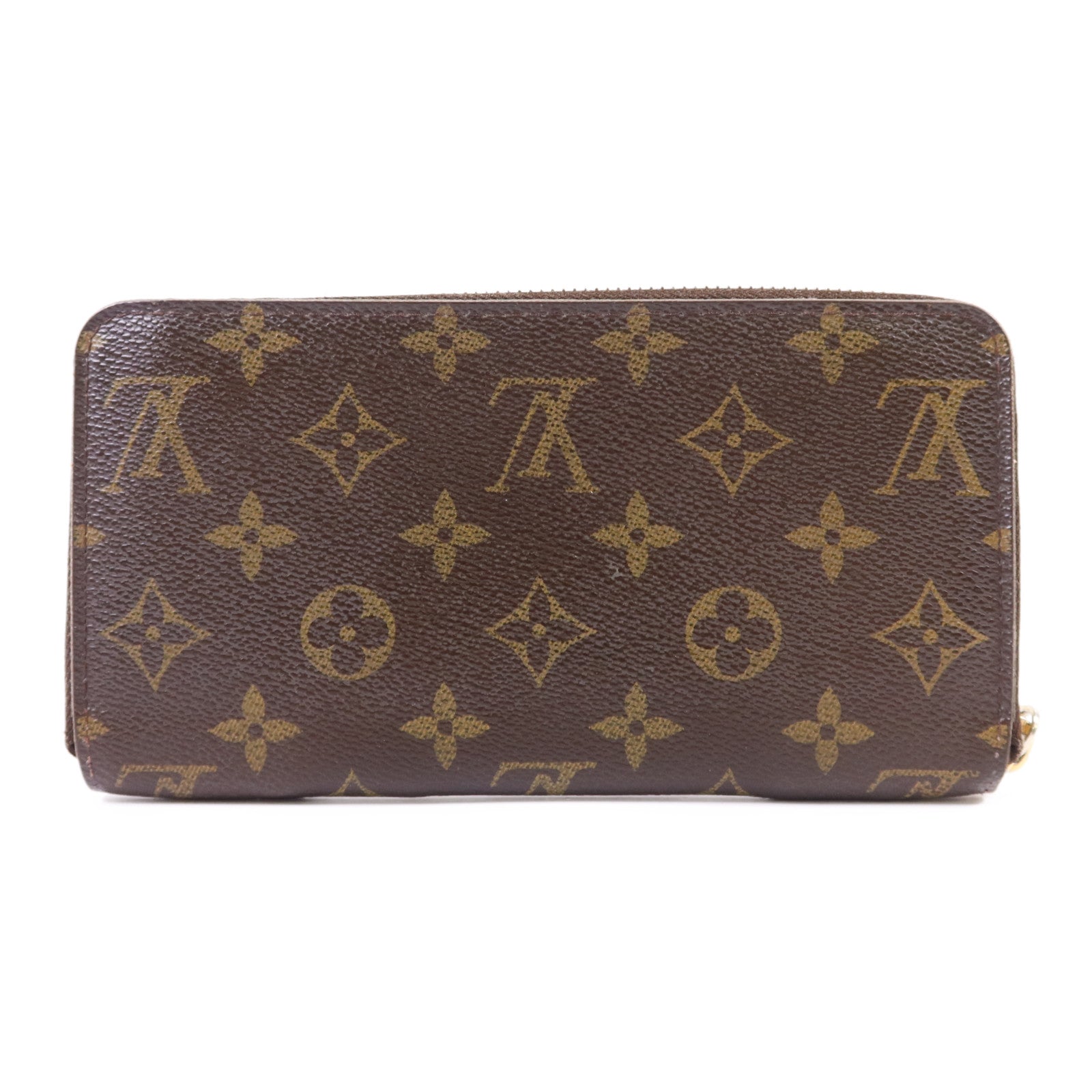 LOUIS VUITTON Monogram Zipper Long Wallet金扣長錢包M60017