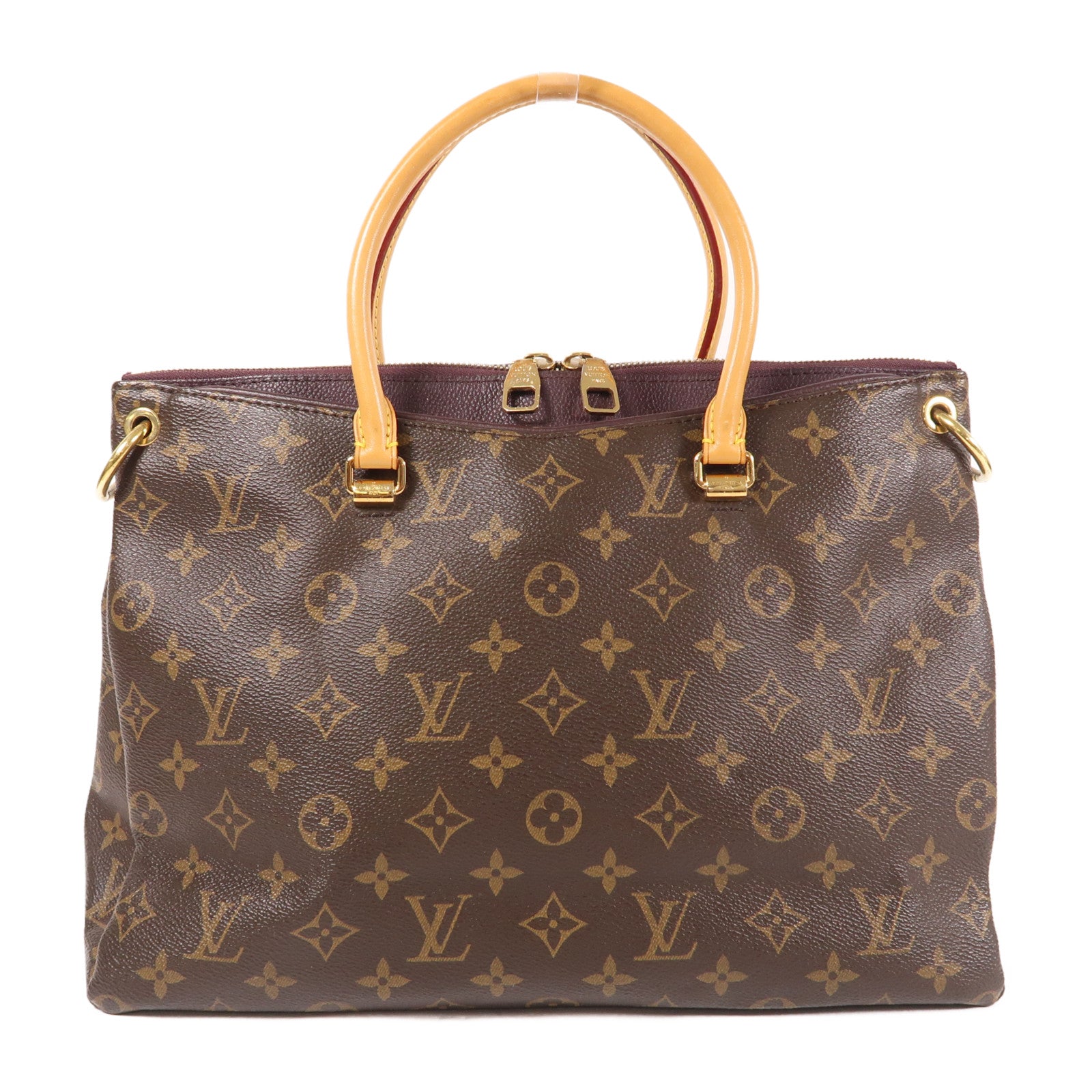 LOUIS VUITTON Monogram Pallas金扣手挽肩背兩用袋
