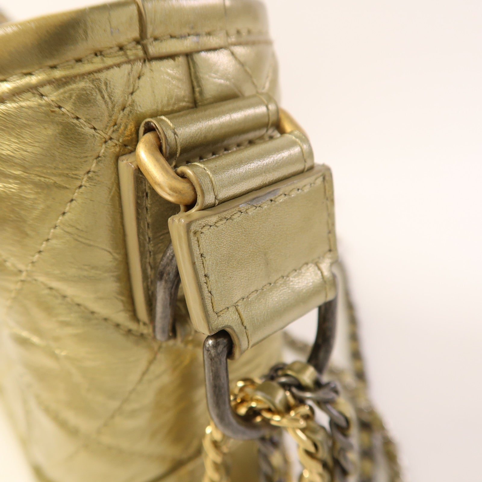 CHANEL 牛皮皮革Gabrielle Small鏈帶肩背袋