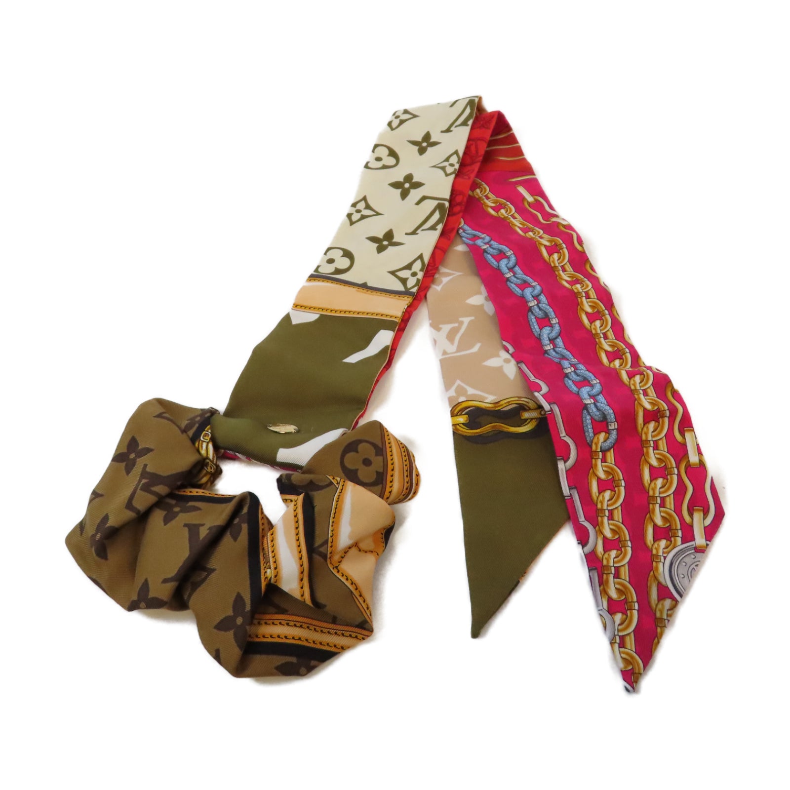 LOUIS VUITTON 絲質Hair Band髮帶啡色