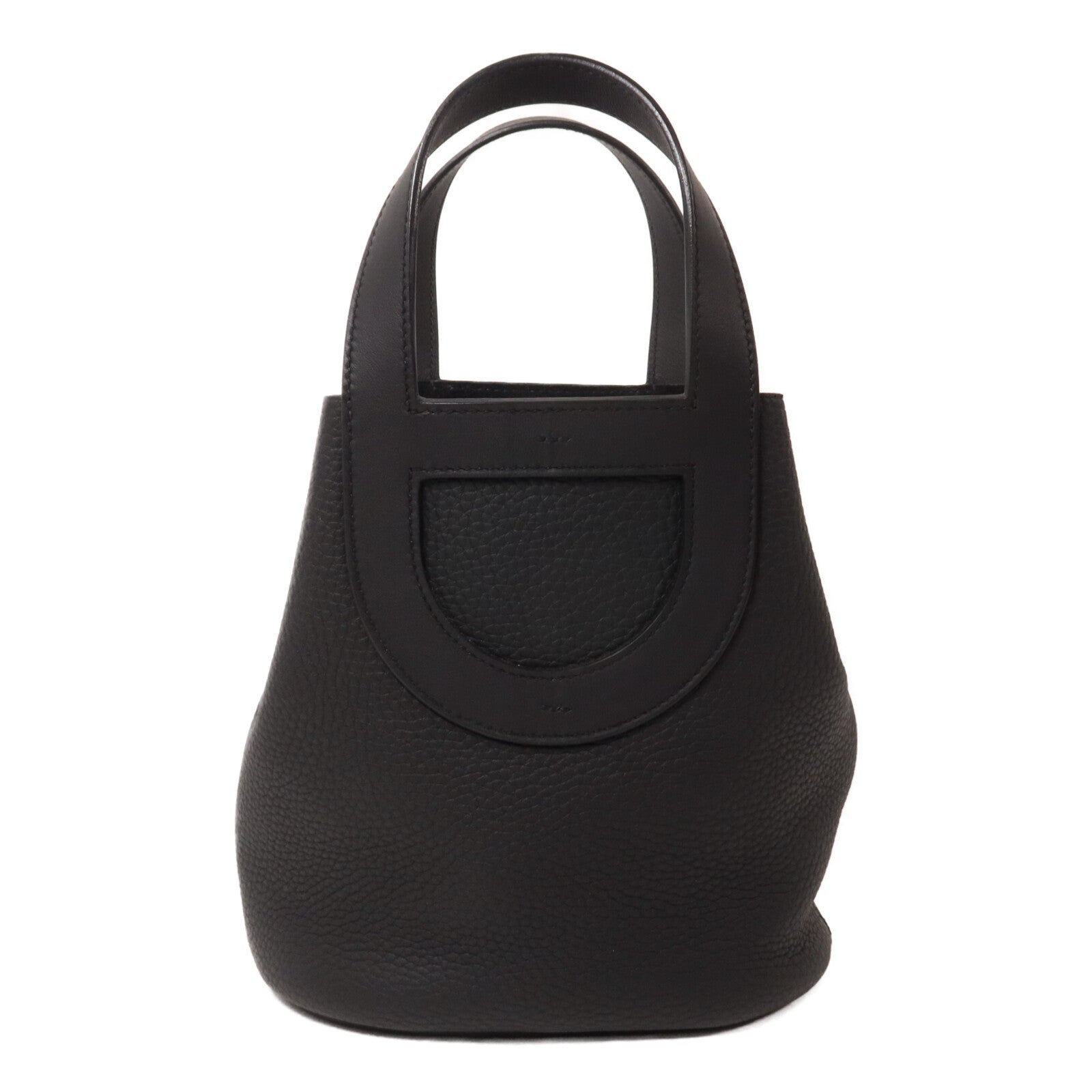 HERMES Clemence皮革In The Loop 18手挽袋Noir