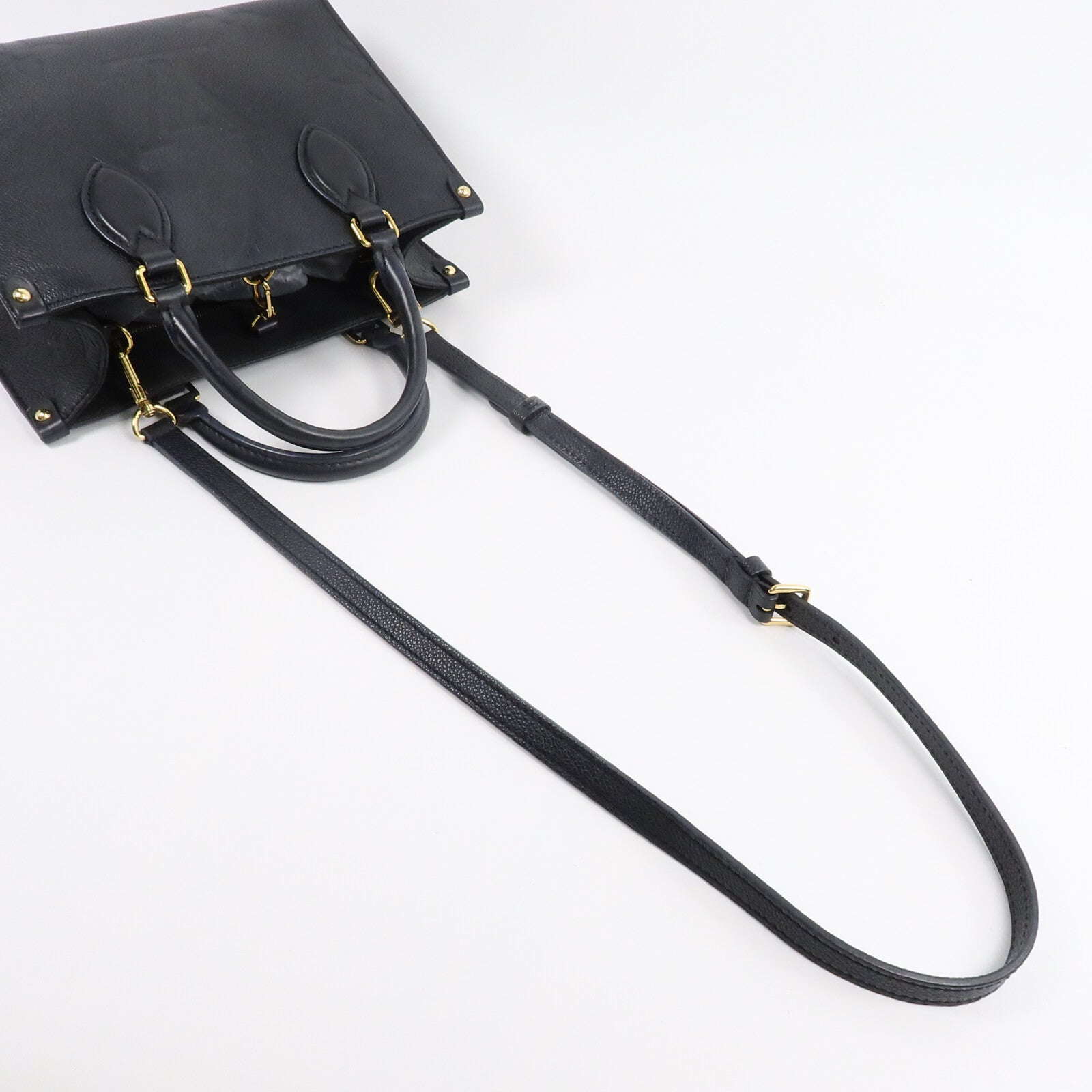 LOUIS VUITTON Monogram Empreinte OnTheGo PM手挽肩背兩用袋