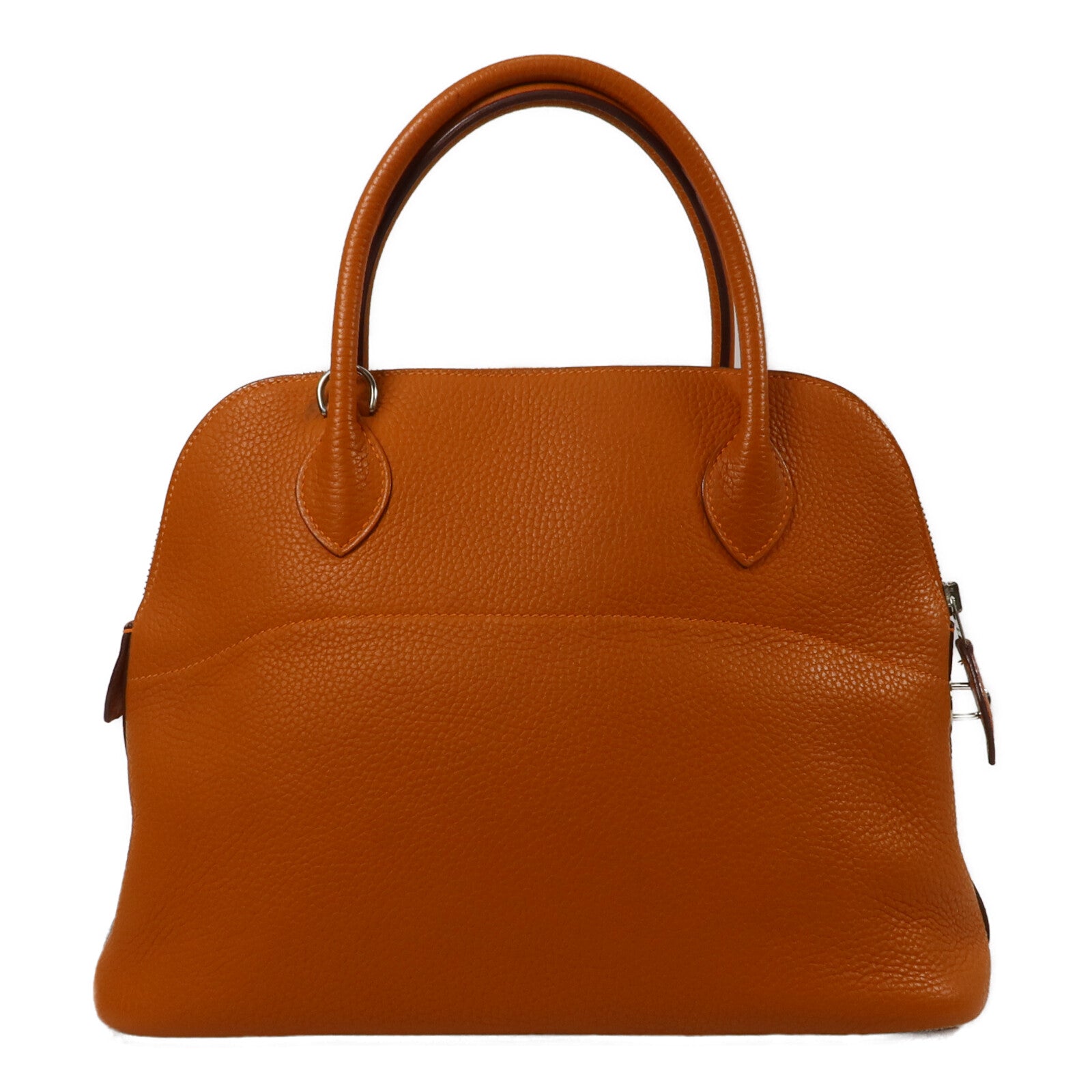 HERMES Clemence皮革Bolide 31手挽肩背兩用袋Orange