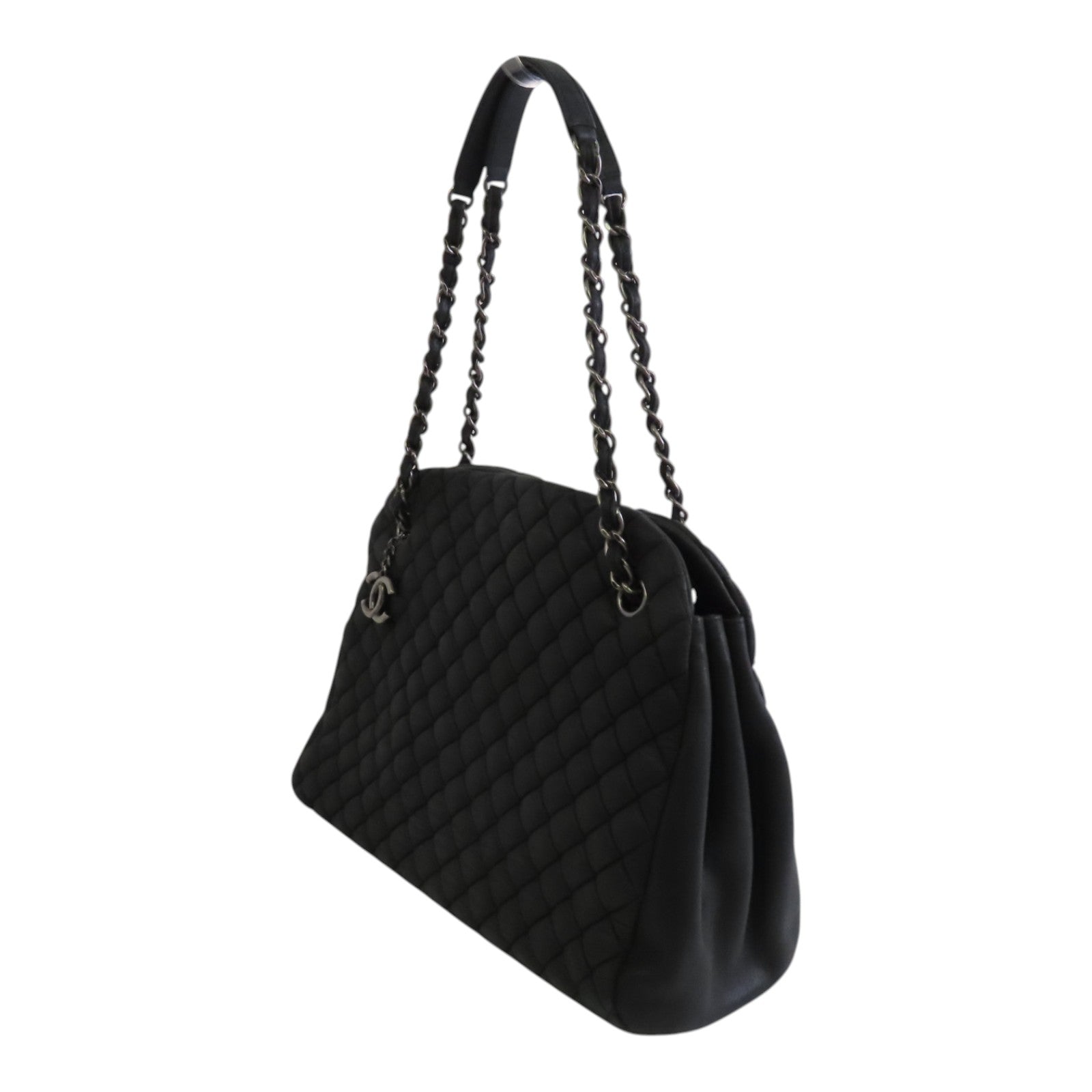 CHANEL 牛皮皮革Shoulder Bag銀扣鏈帶肩背袋