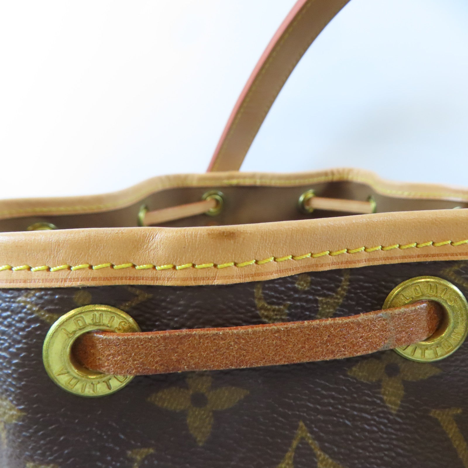 LOUIS VUITTON Monogram Noe Bucket Bag金扣肩背袋啡色