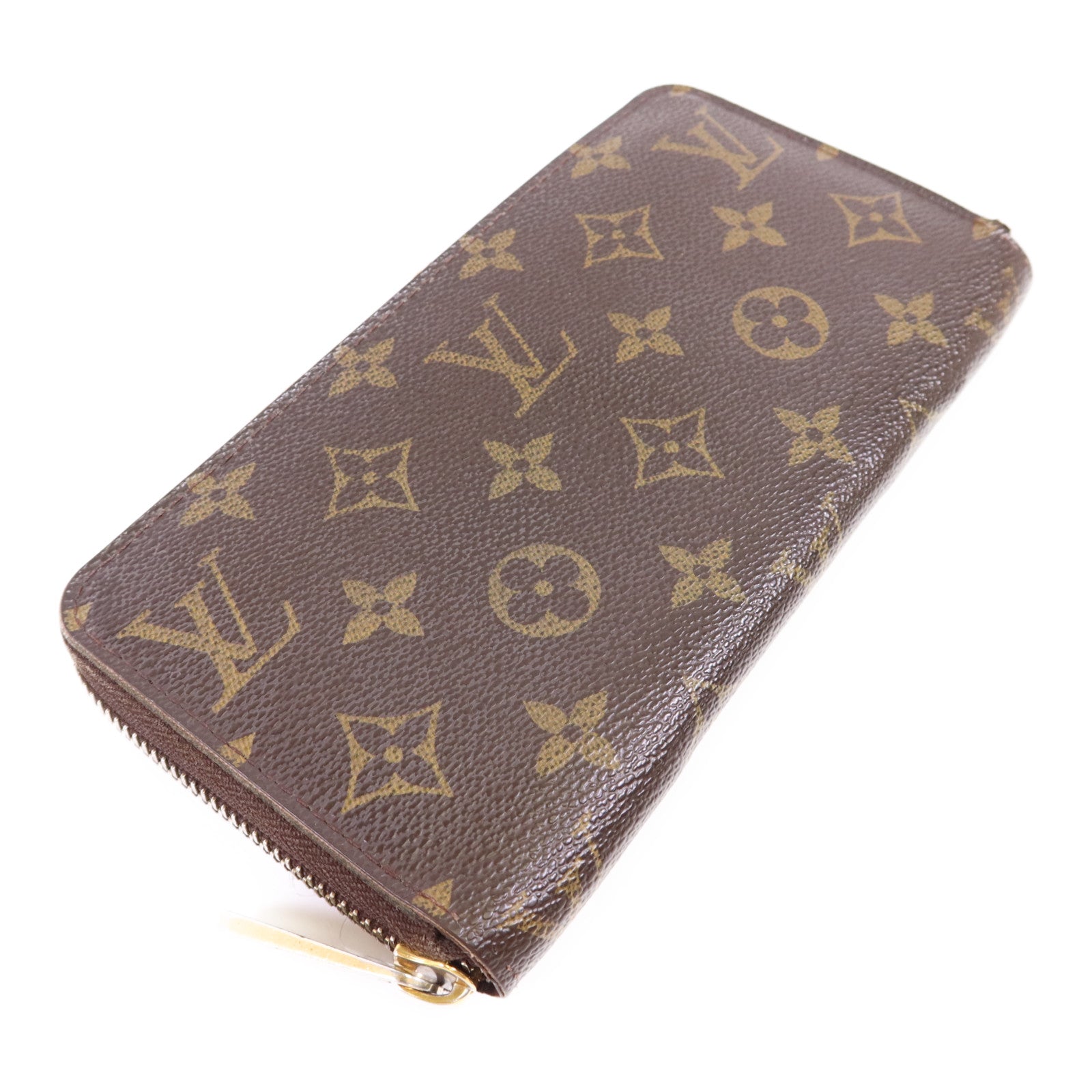 LOUIS VUITTON Monogram Zipper Long Wallet金扣長錢包M60017