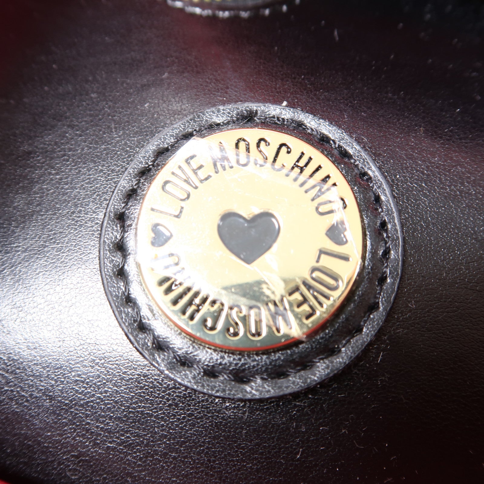 MOSCHINO 帆布2 Way Bag金扣手挽肩背兩用袋黑色