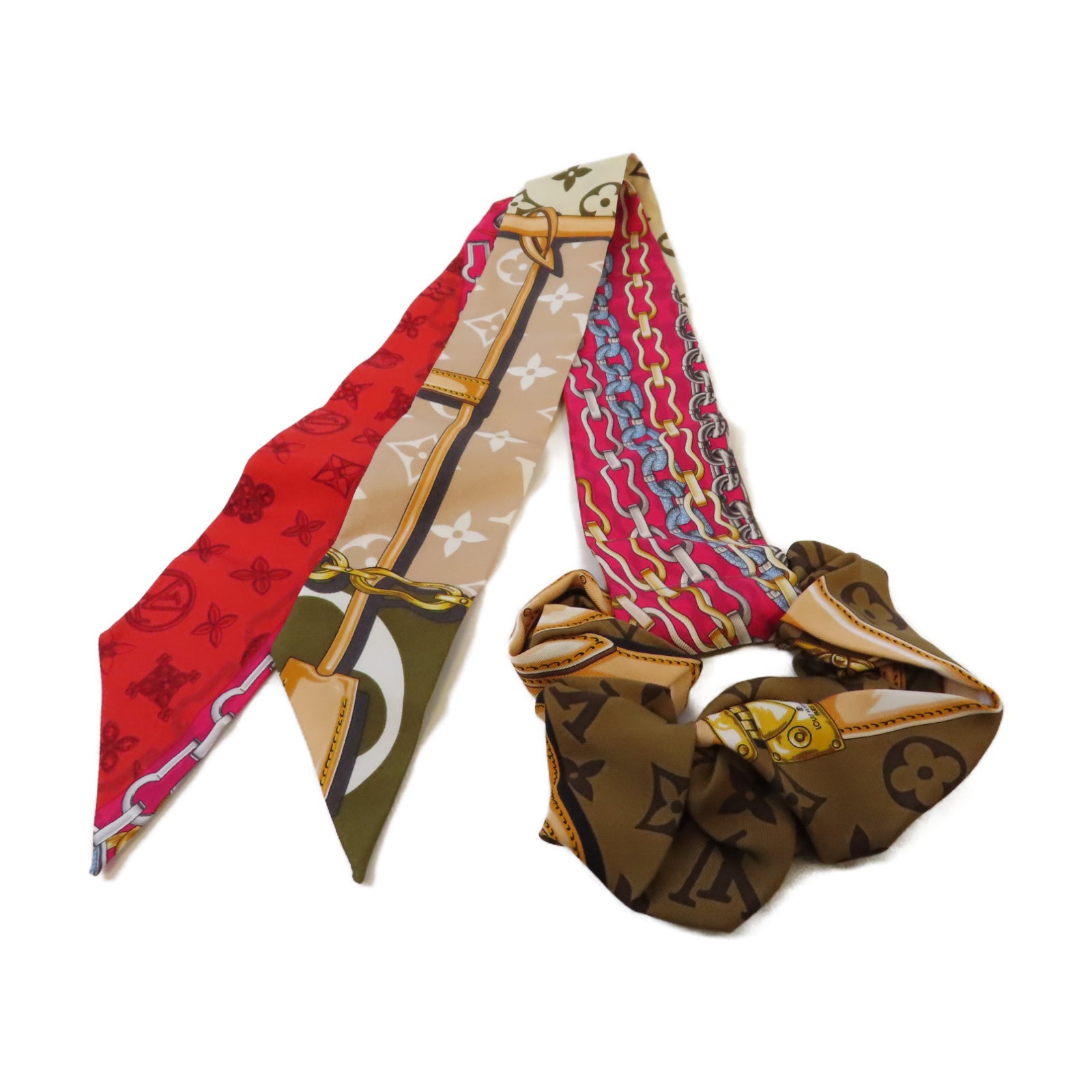 LOUIS VUITTON 絲質Hair Band髮帶啡色